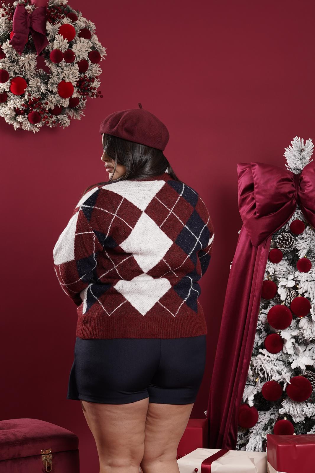 Pull Rombo Weil bordeaux