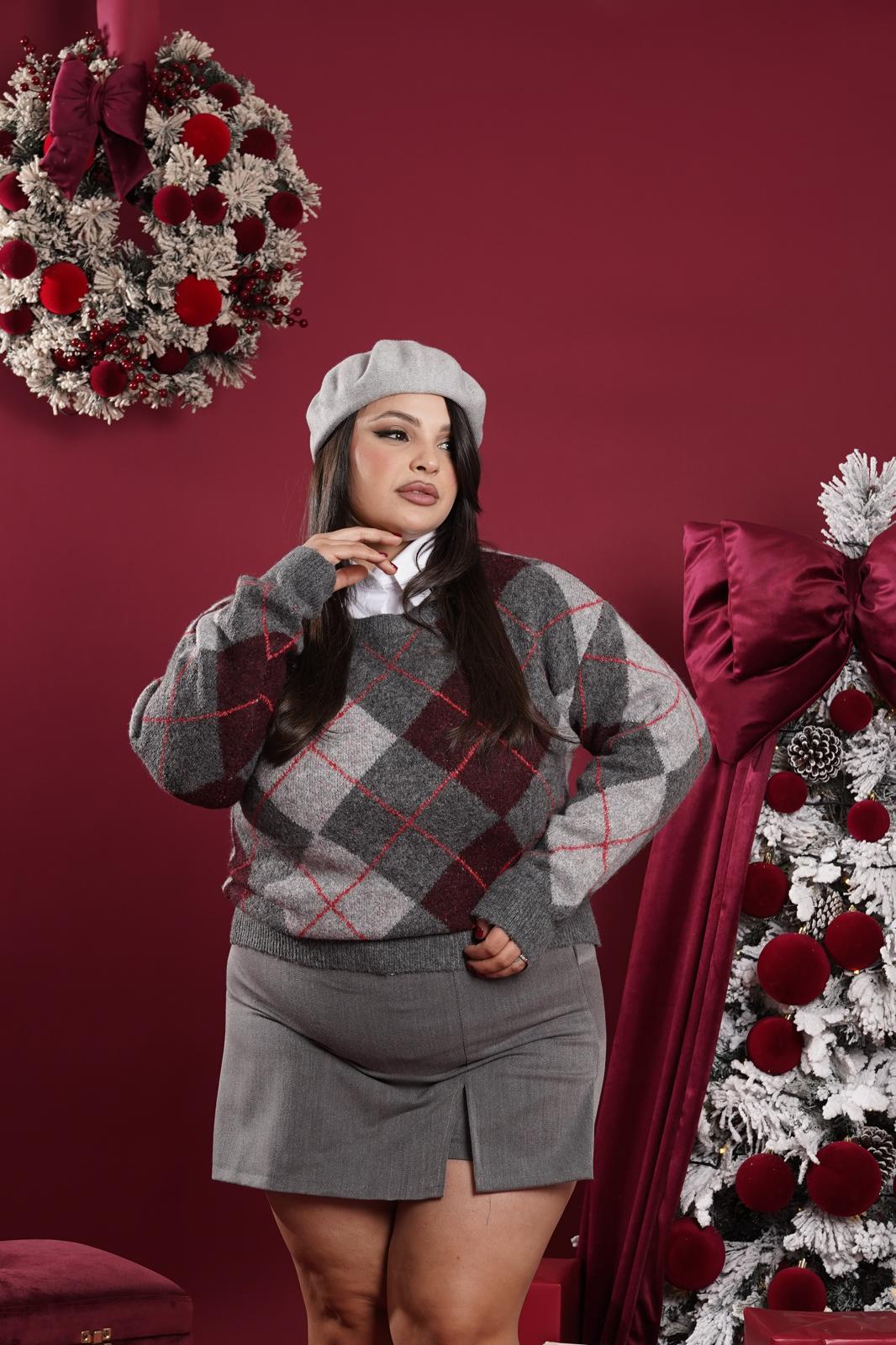 Pull Rombo Weil grigio