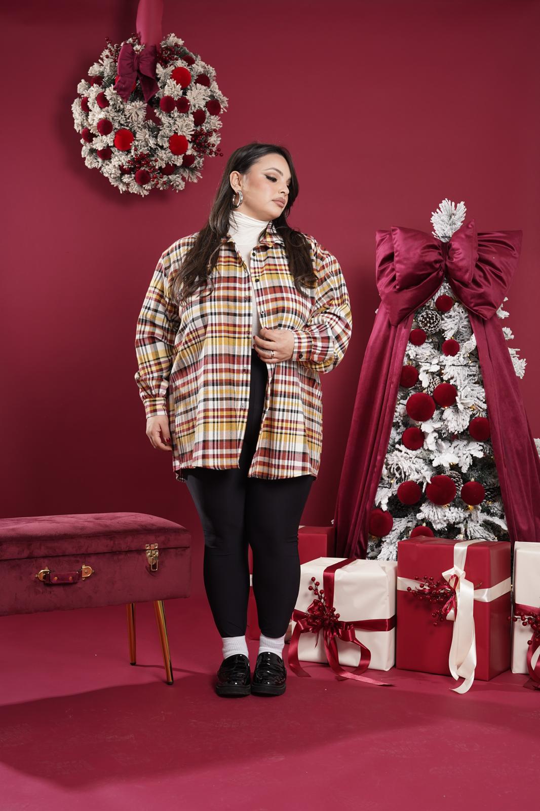 Camicia a quadri Easy gialla