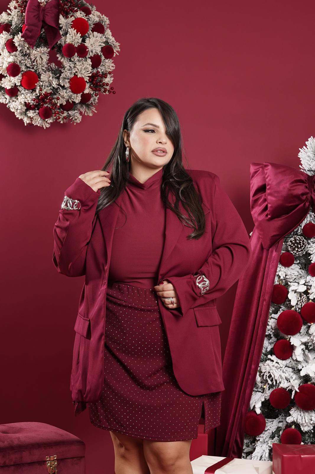 Giacca basic bordeaux