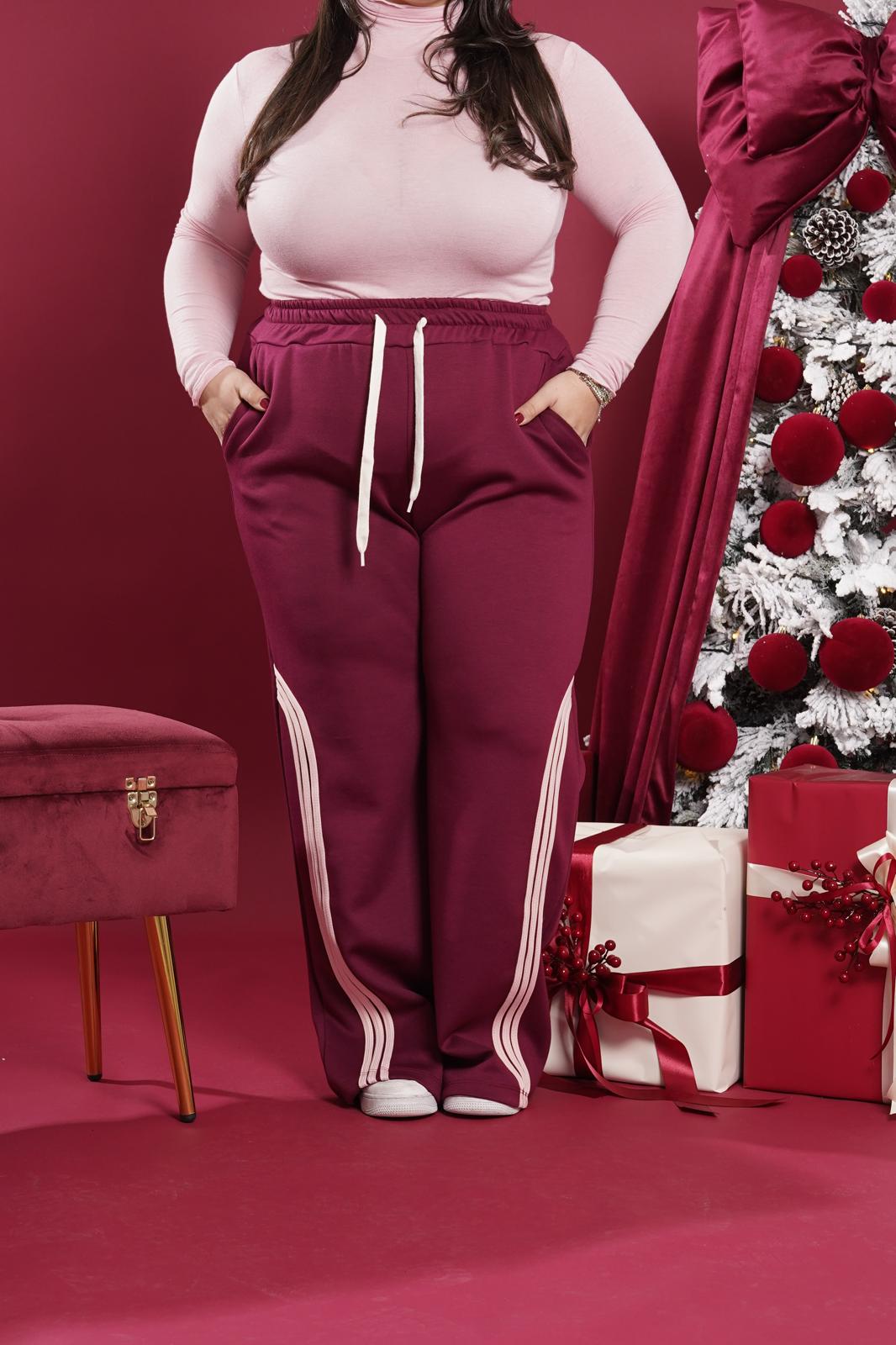 Pantalone Colors Di Tuta bordeaux