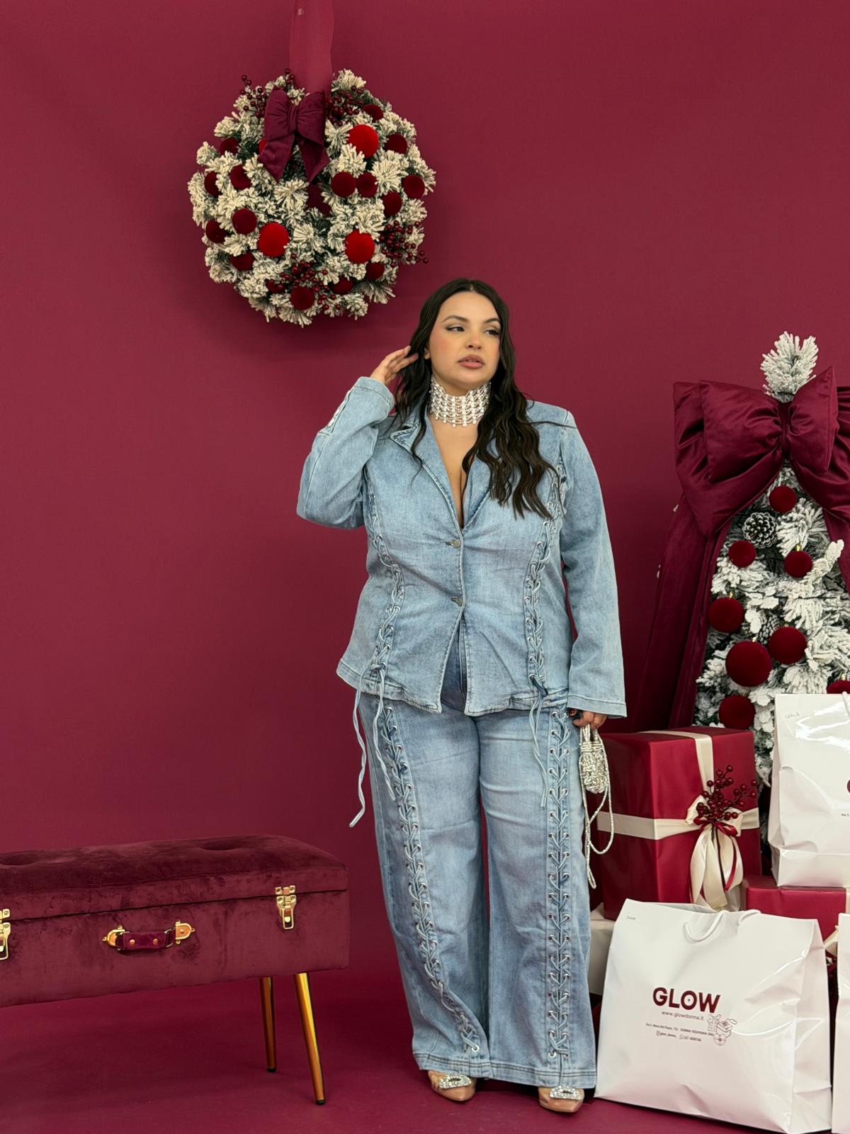 Giacca Jeans incrocio