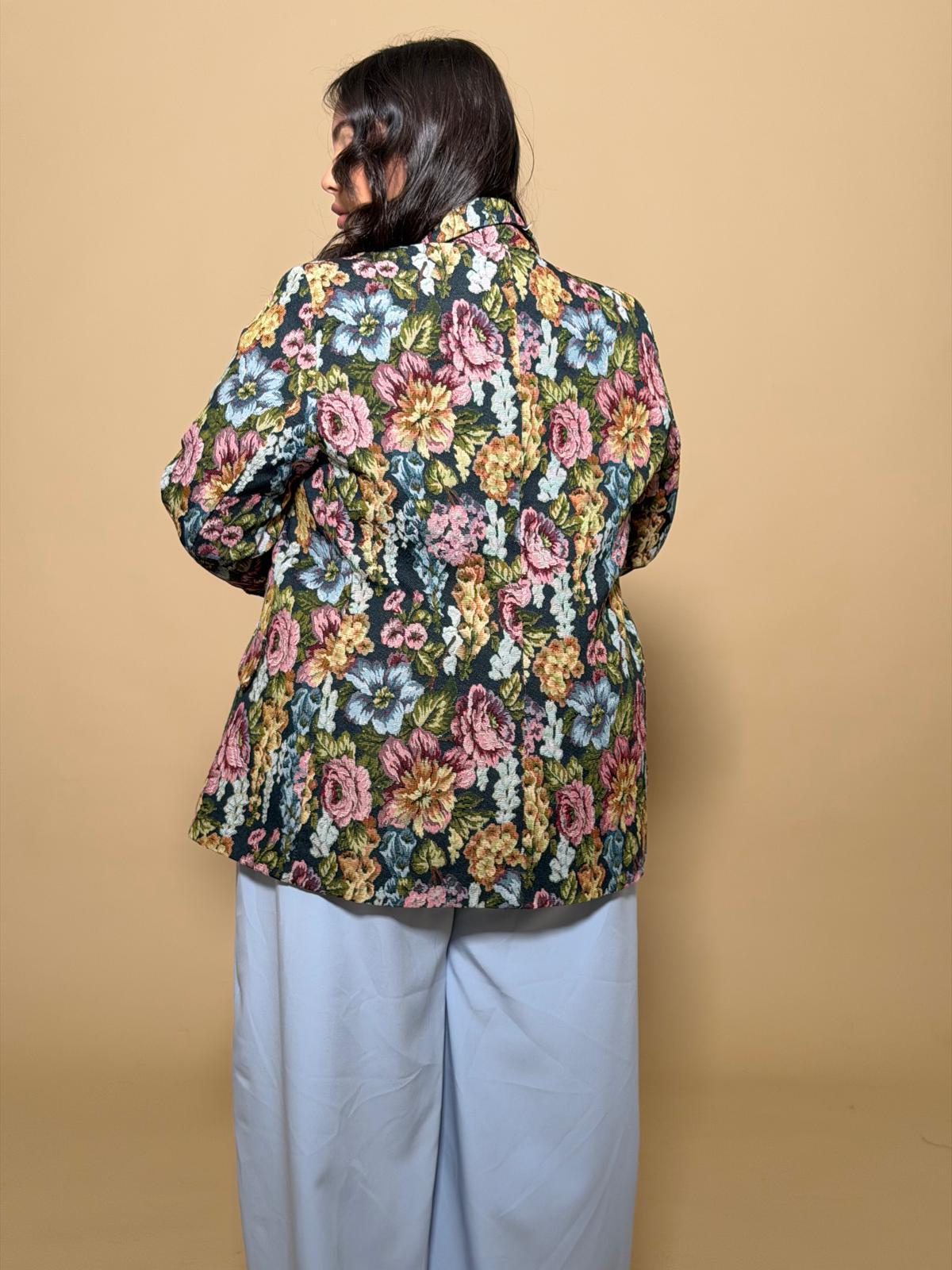 Giacca Camilla Flower blu