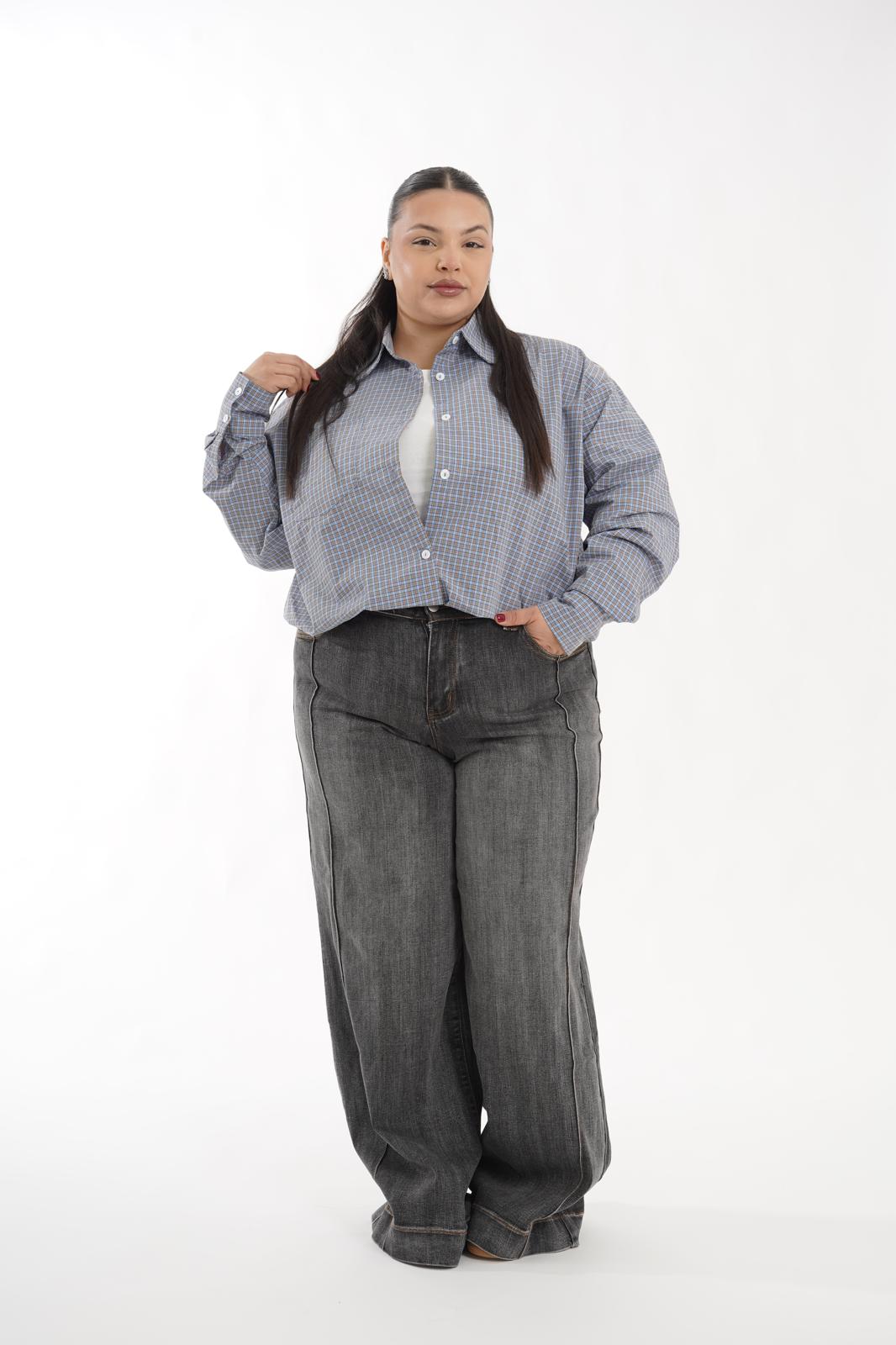 Jeans Grigio Scuro 0043