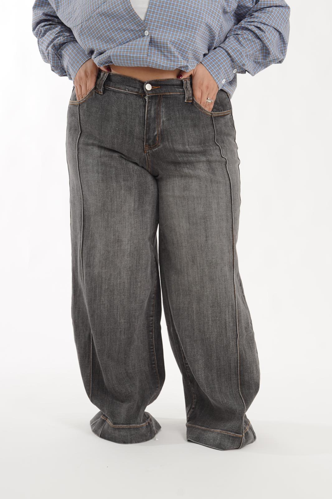 Jeans Grigio Scuro 0043