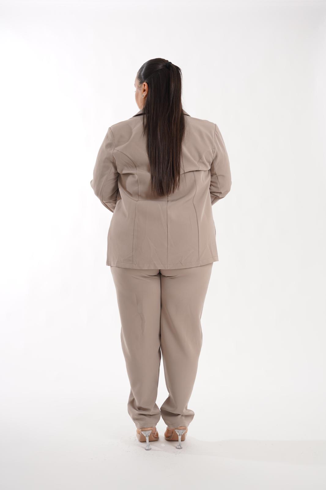 Tailleur Megan tortora