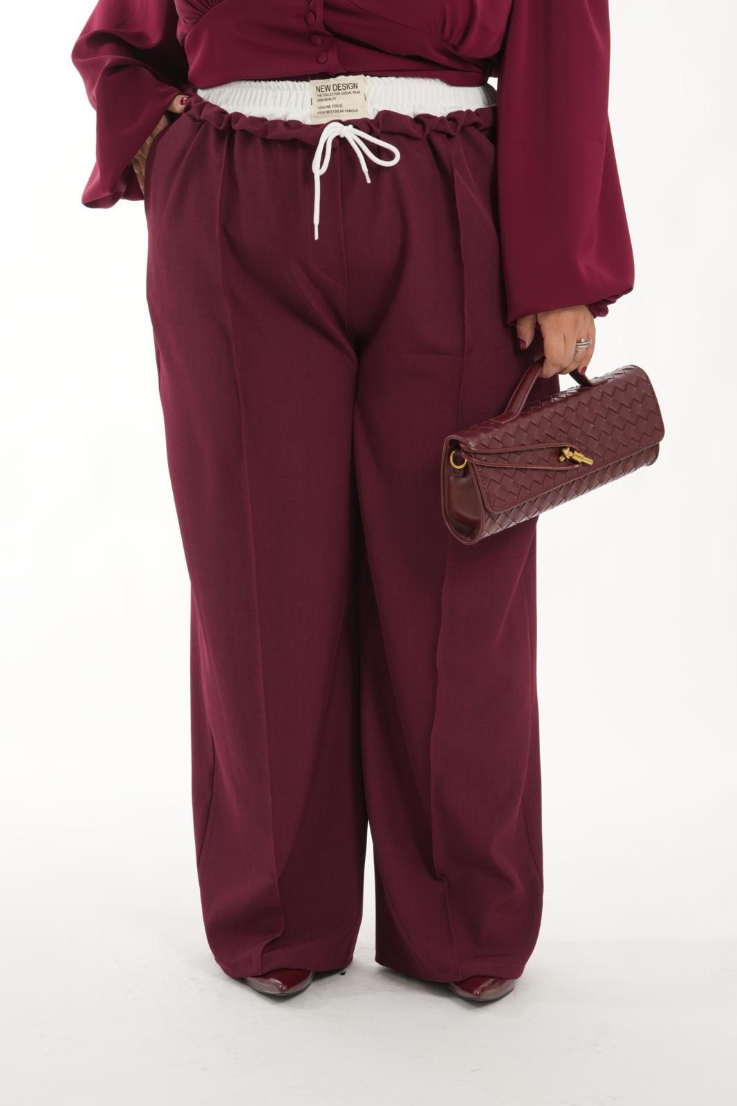 Pantalone Famous bordeaux