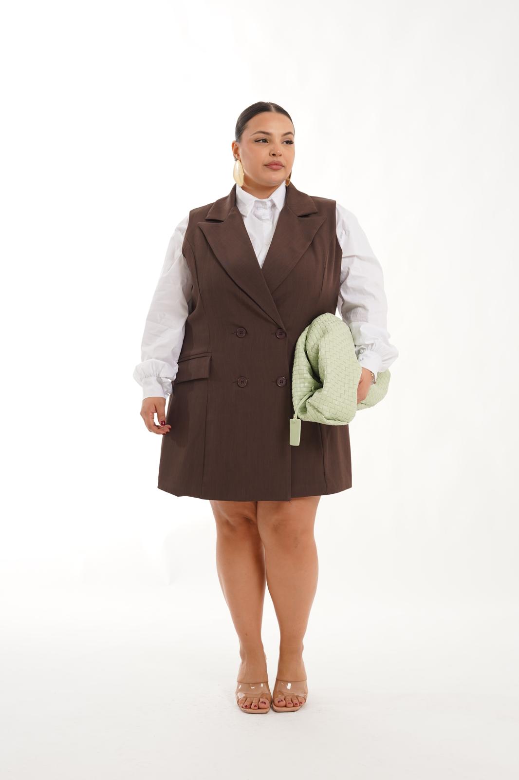 Dress Gilet Kimberly marrone