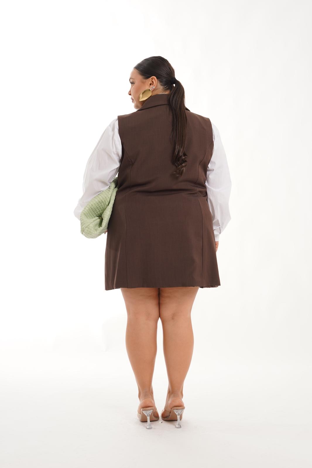 Dress Gilet Kimberly marrone