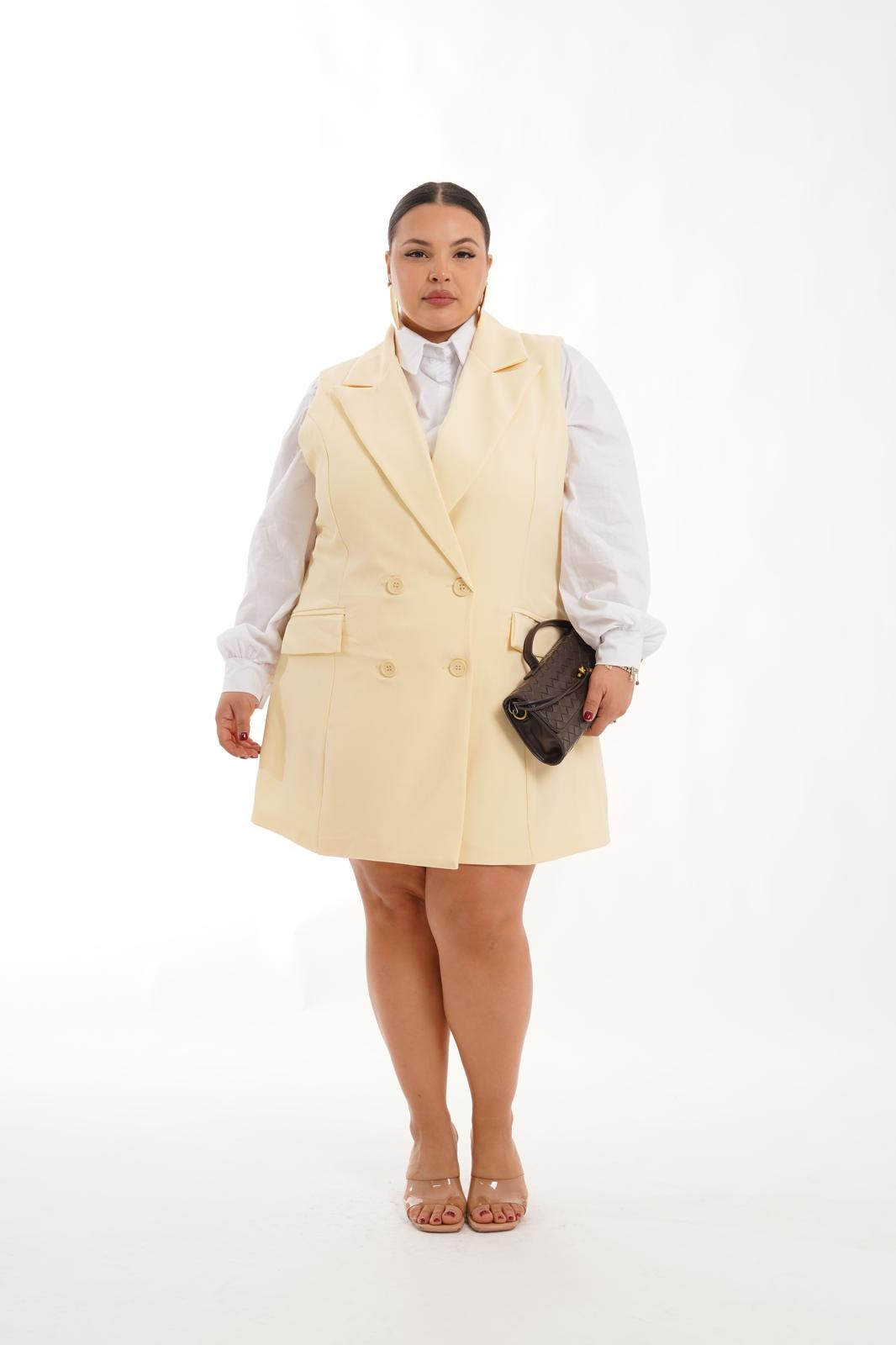 Dress Gilet Kimberly giallo