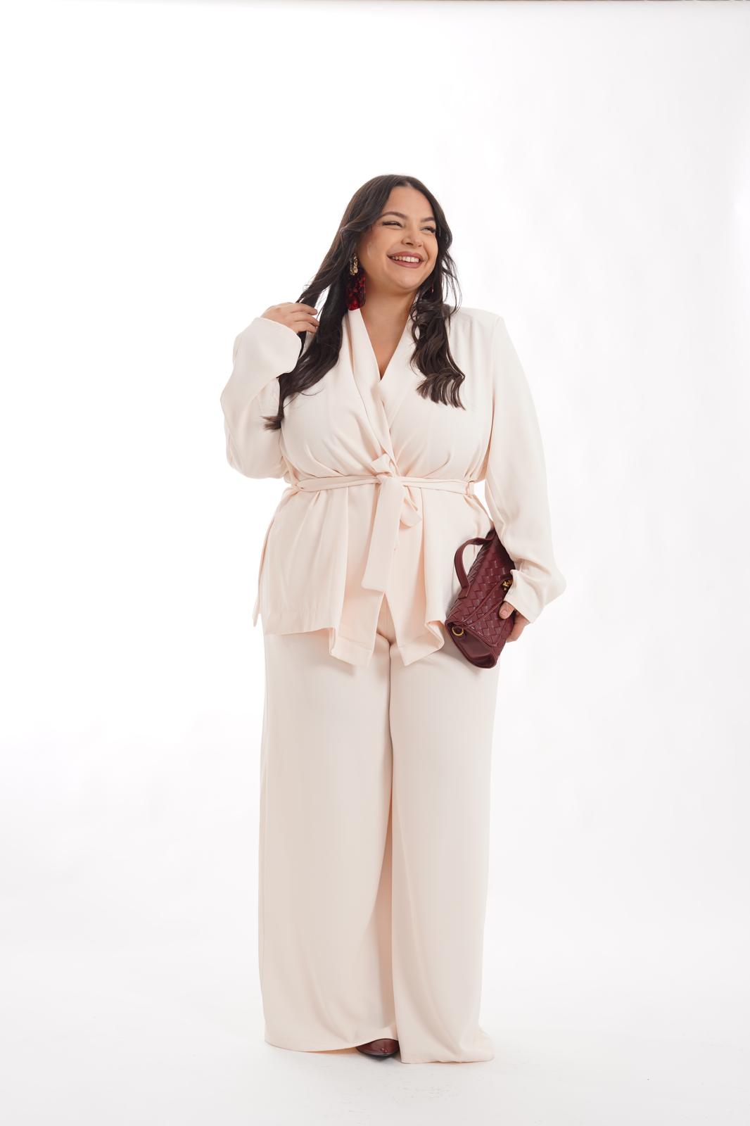 Tailleur Kimono panna