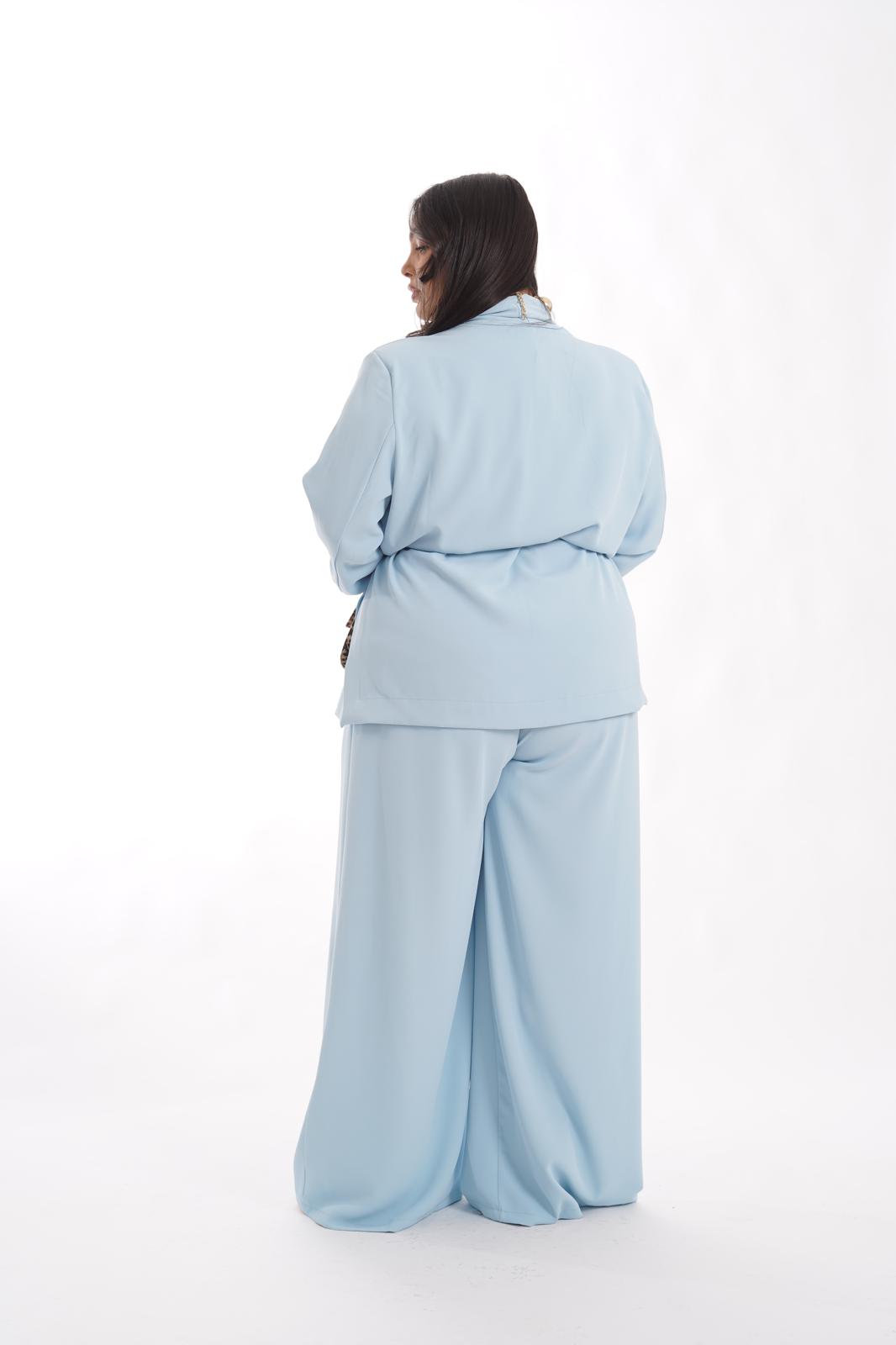 Tailleur Kimono azzurro