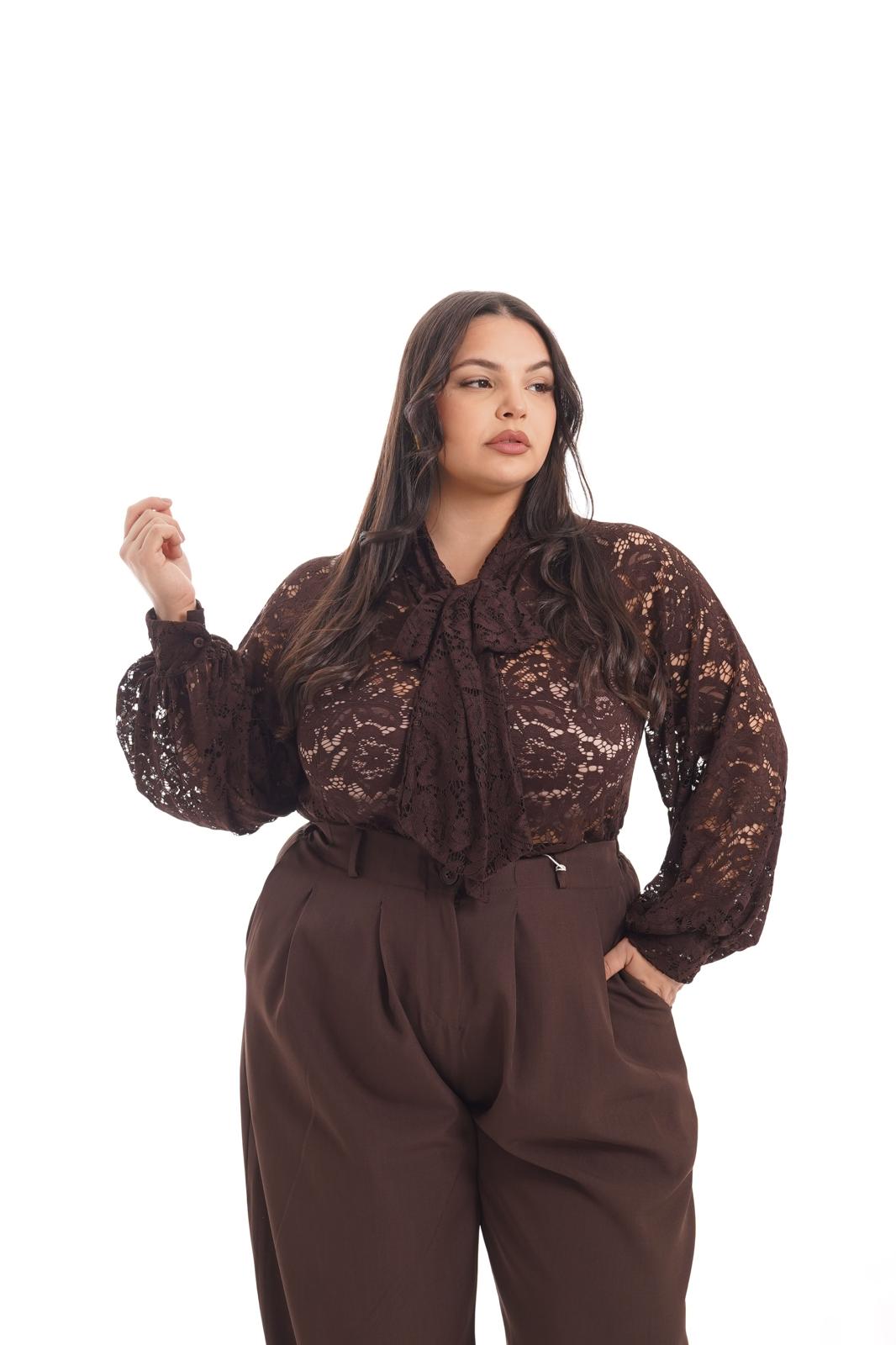 Camicia Stephany marrone