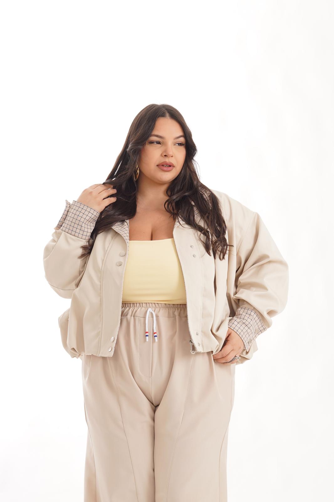Trench Crop Royal beige