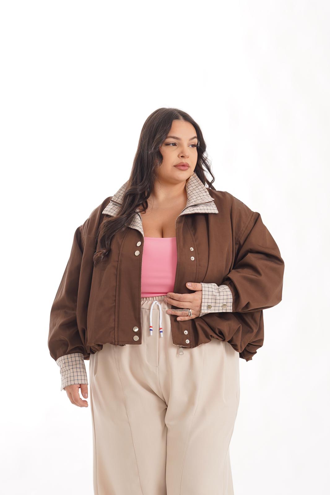 Trench Crop Royal marrone