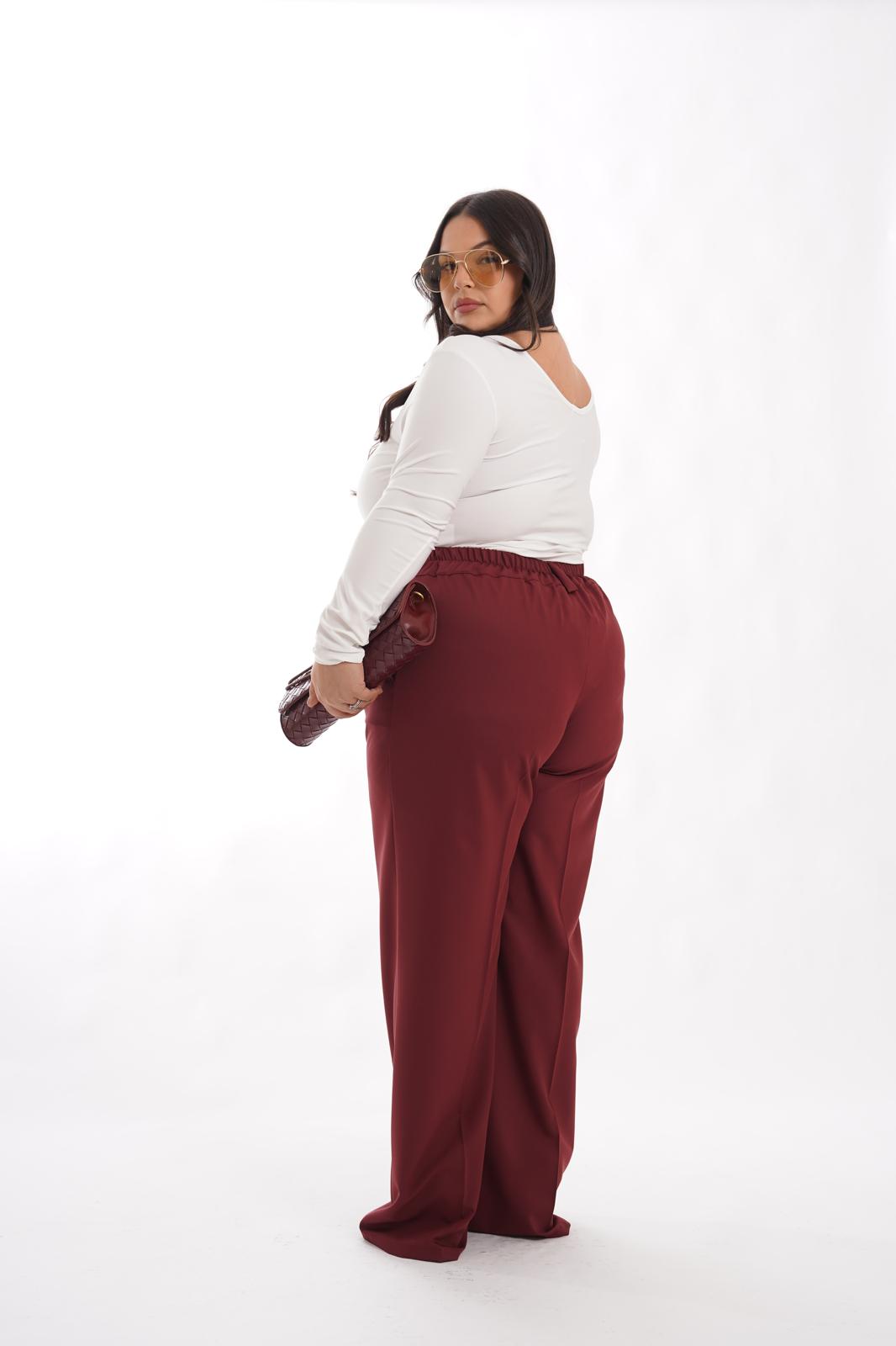 Pantalone Doria bordeaux