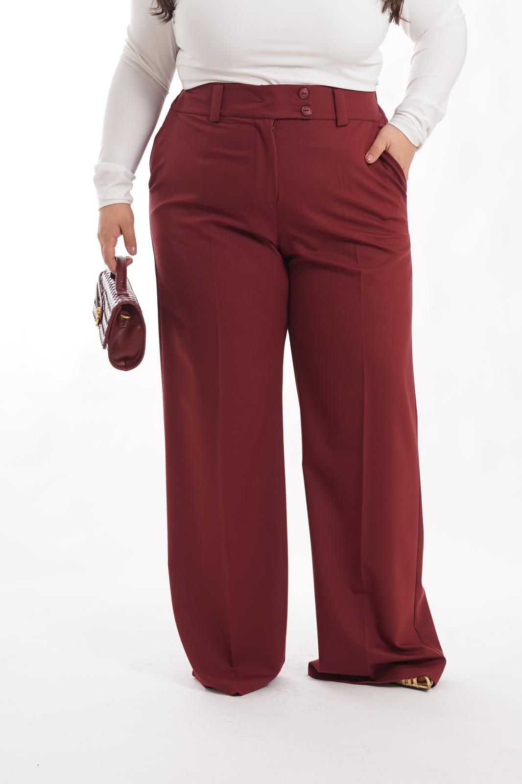 Pantalone Doria bordeaux