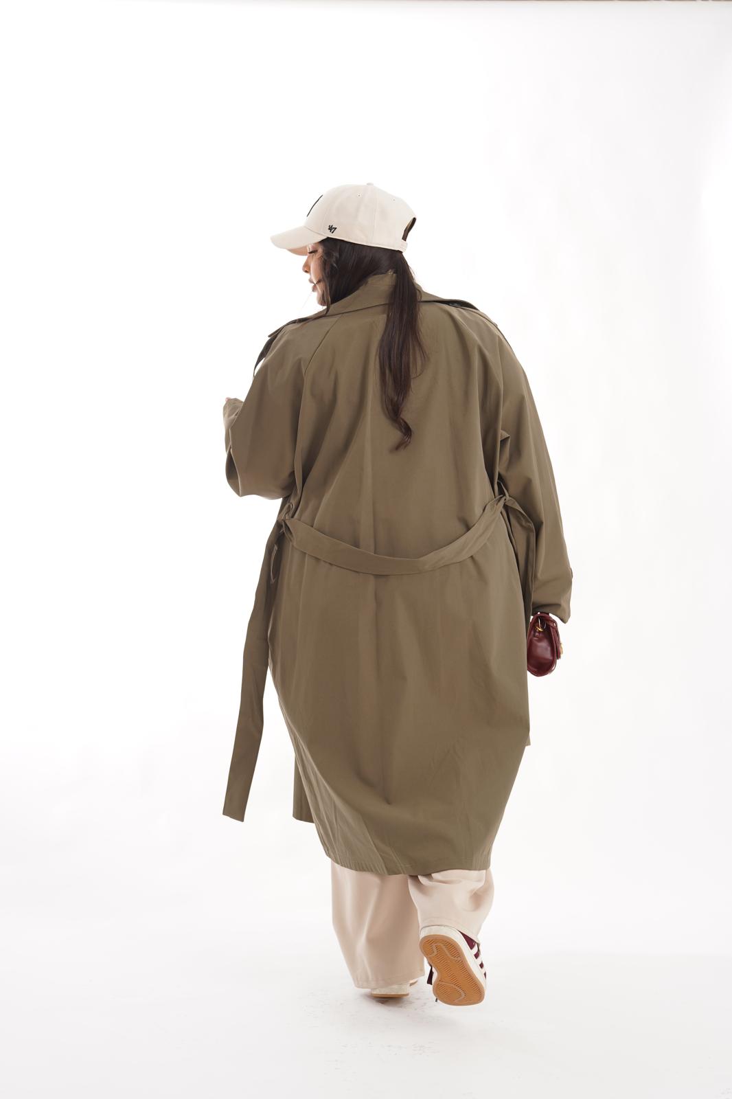 Trench Lungo Raining verde