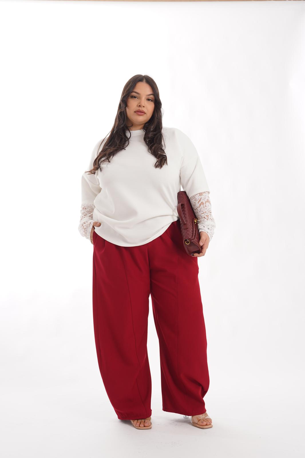Pantalone Mirela bordeaux