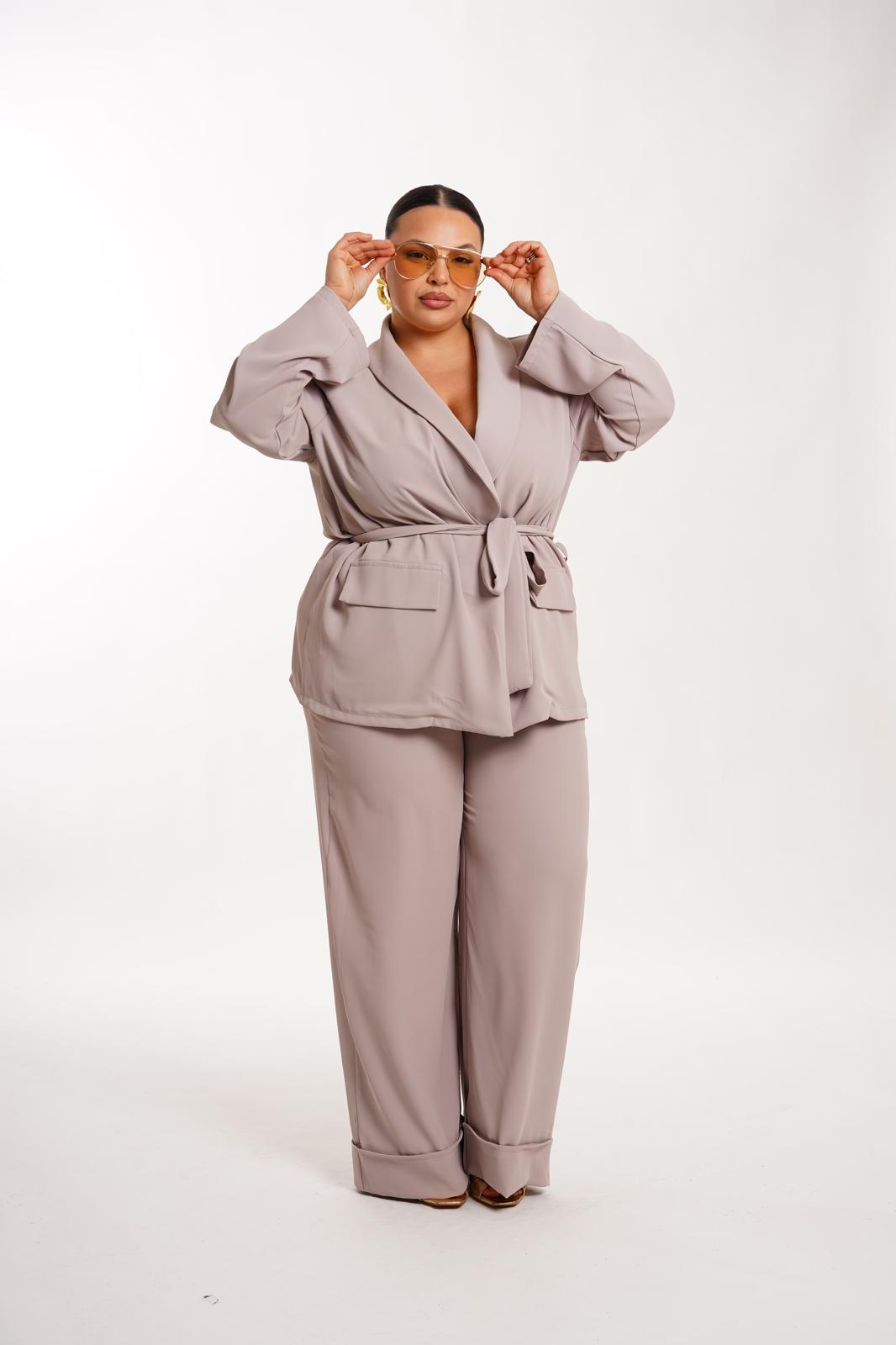 Pantalone Morgana tortora