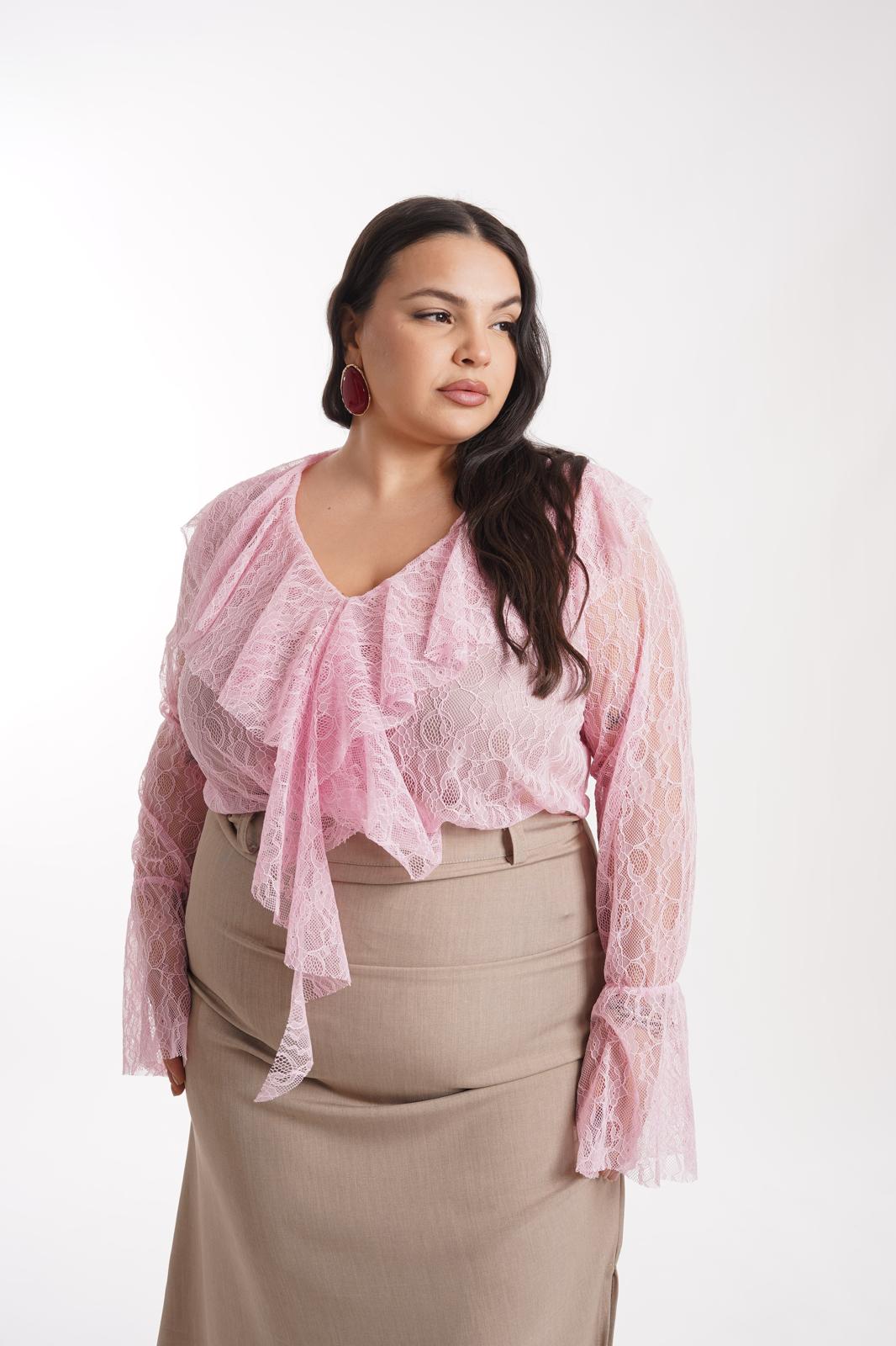 Camicia Velata Clyde rosa