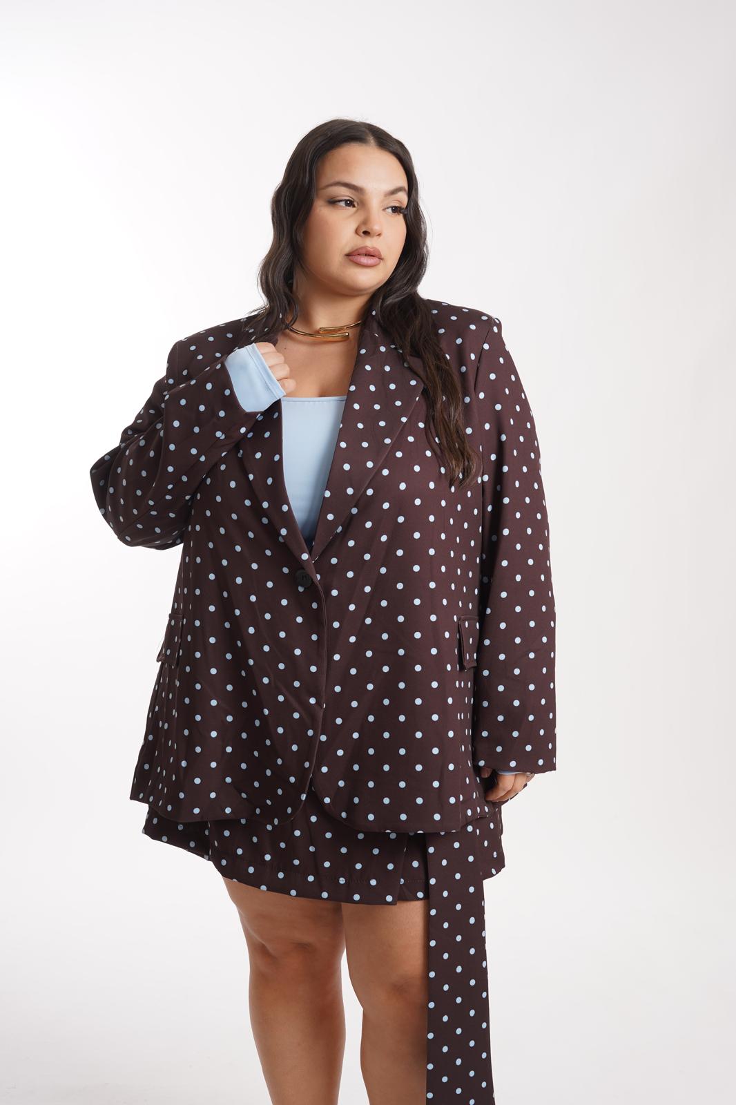 Giacca Pois Rebby marrone