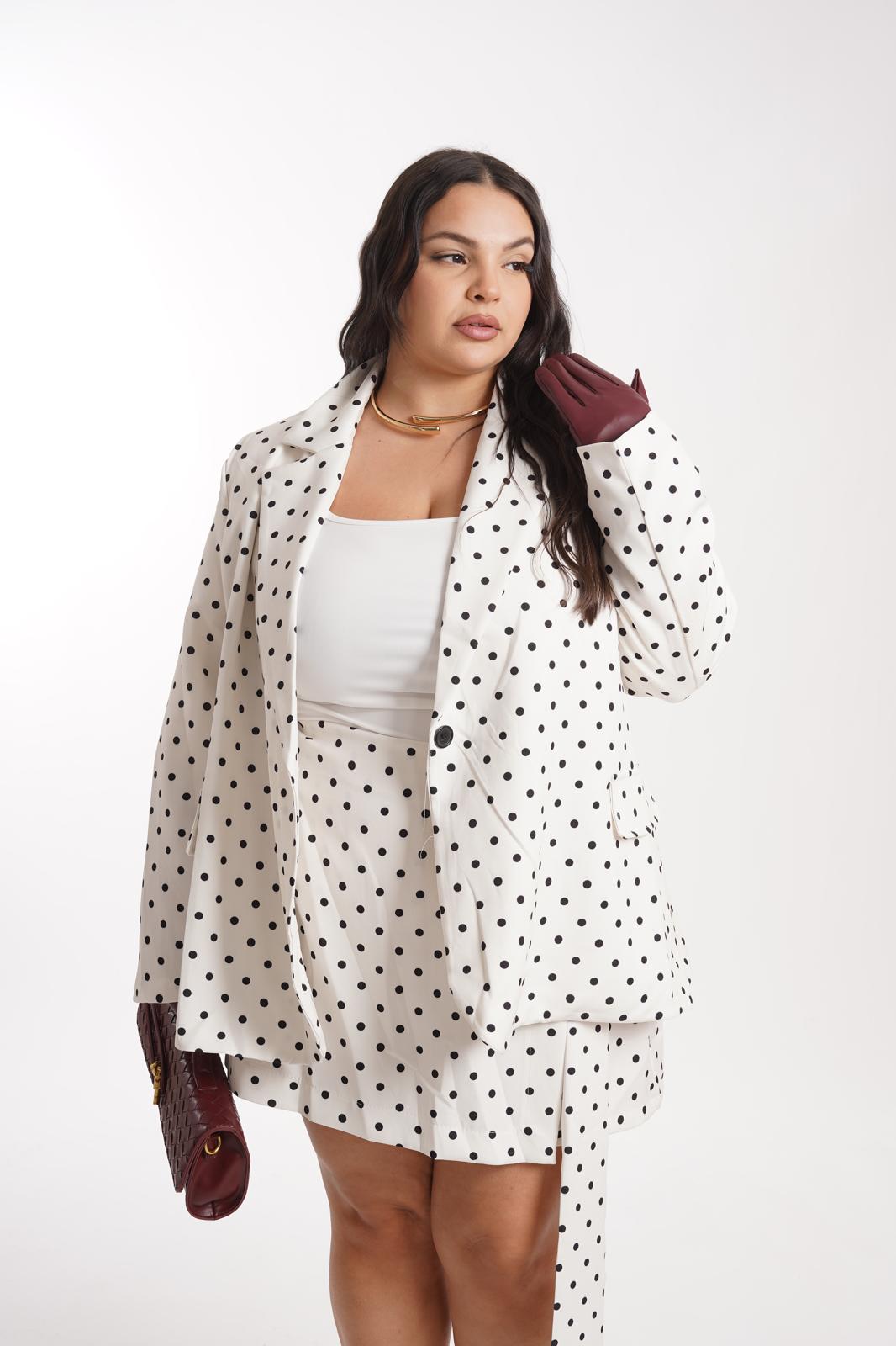 Giacca Pois Rebby bianco