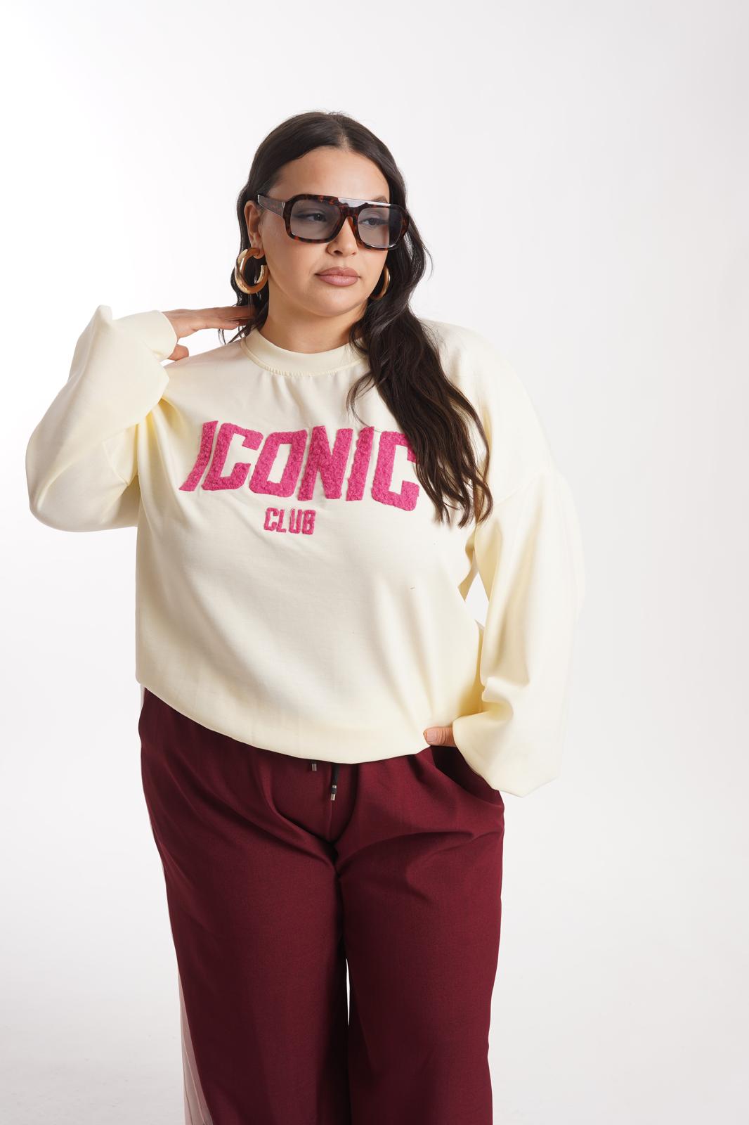 Felpa Iconic gialla