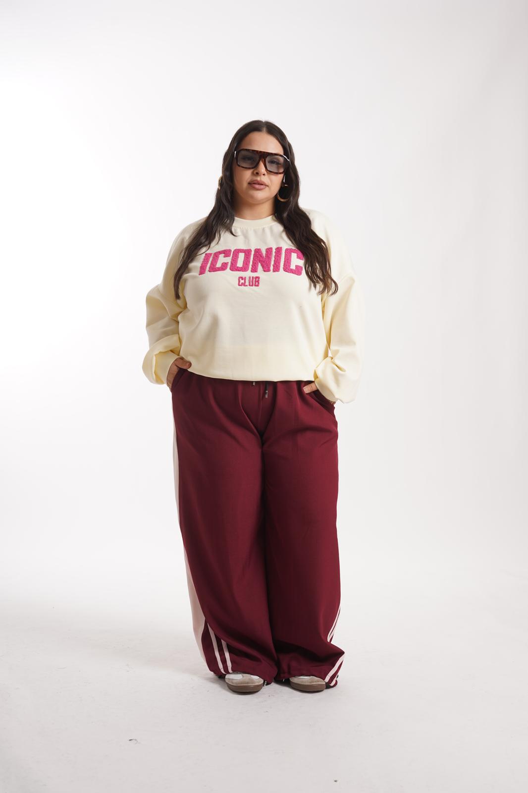 Pantalone Georgia bordeaux