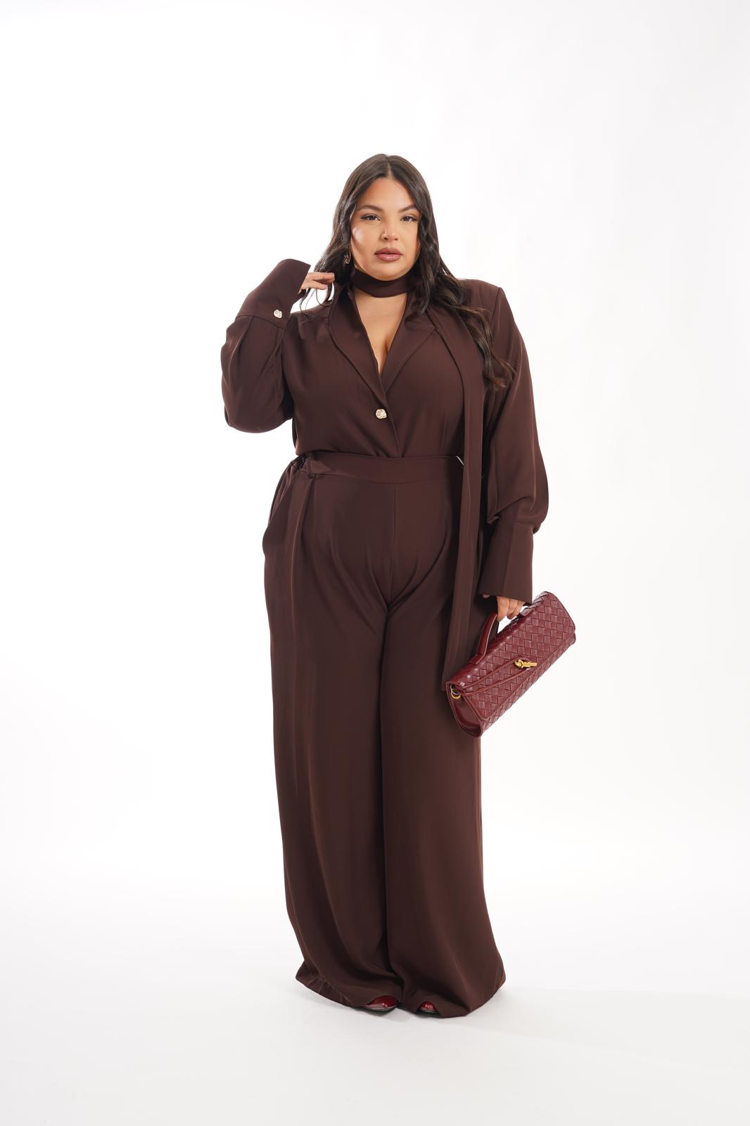 Tailleur Ofelia marrone