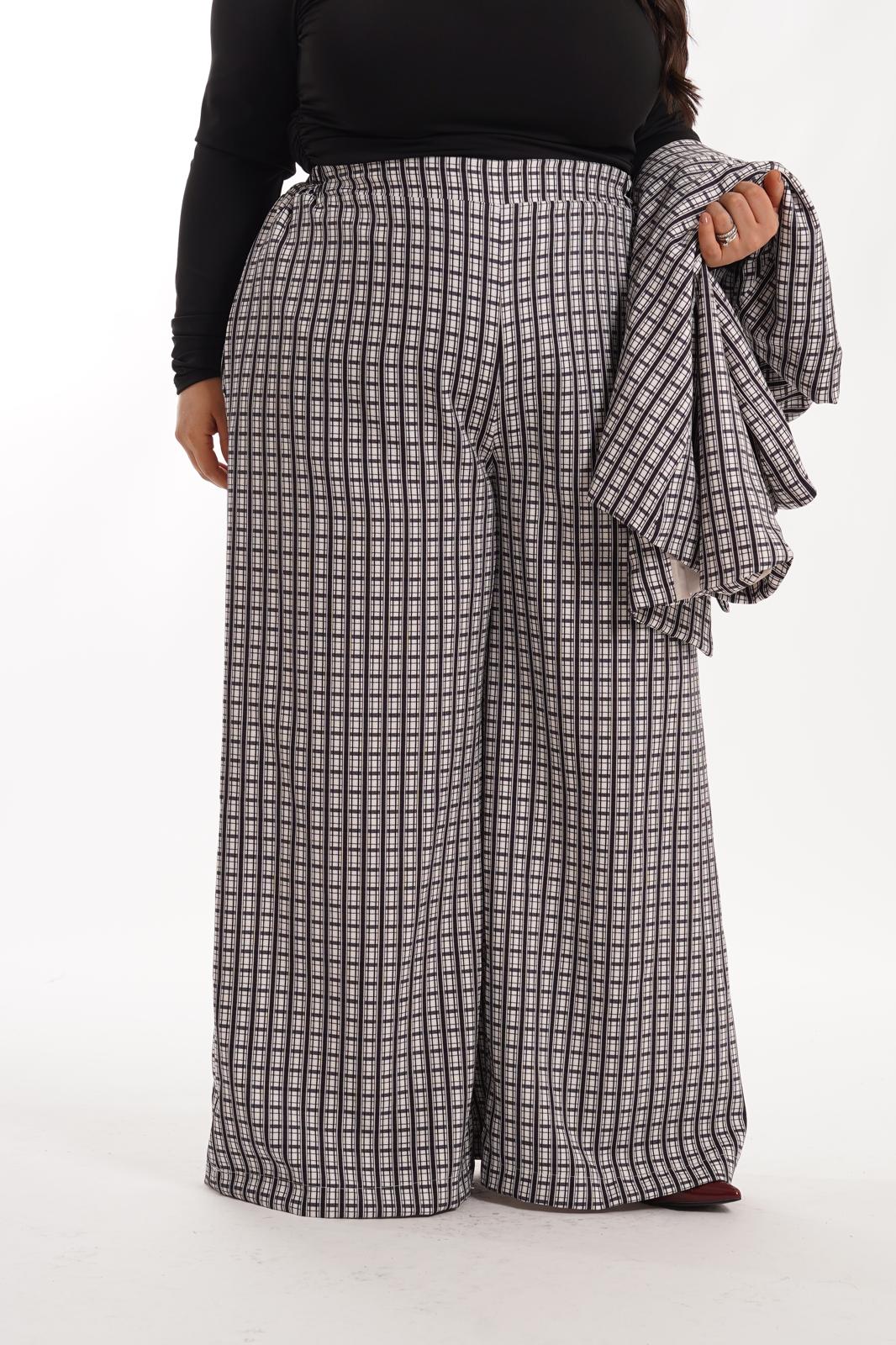 Pantalone Quadri Bubble nero