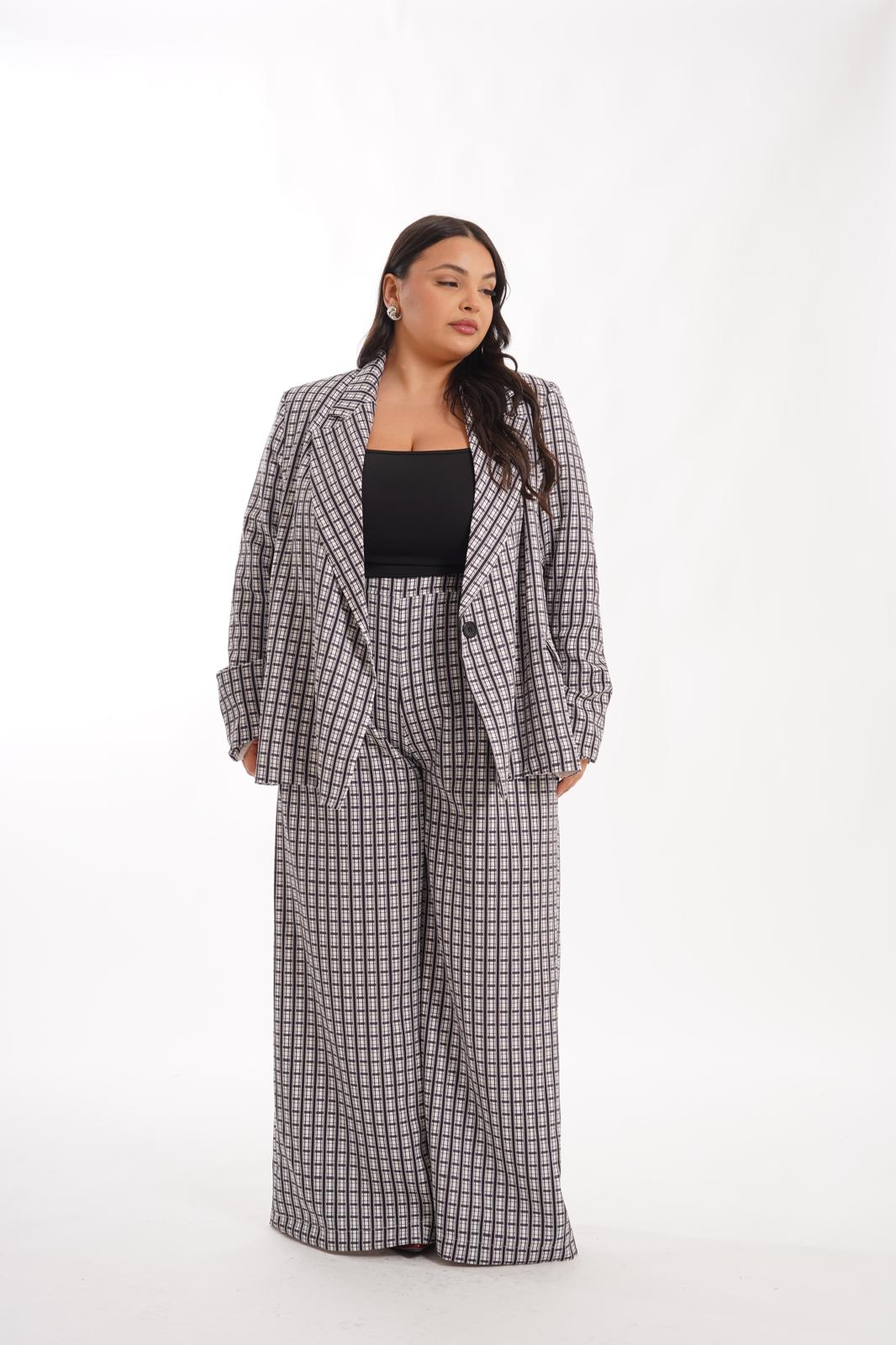 Pantalone Quadri Bubble nero