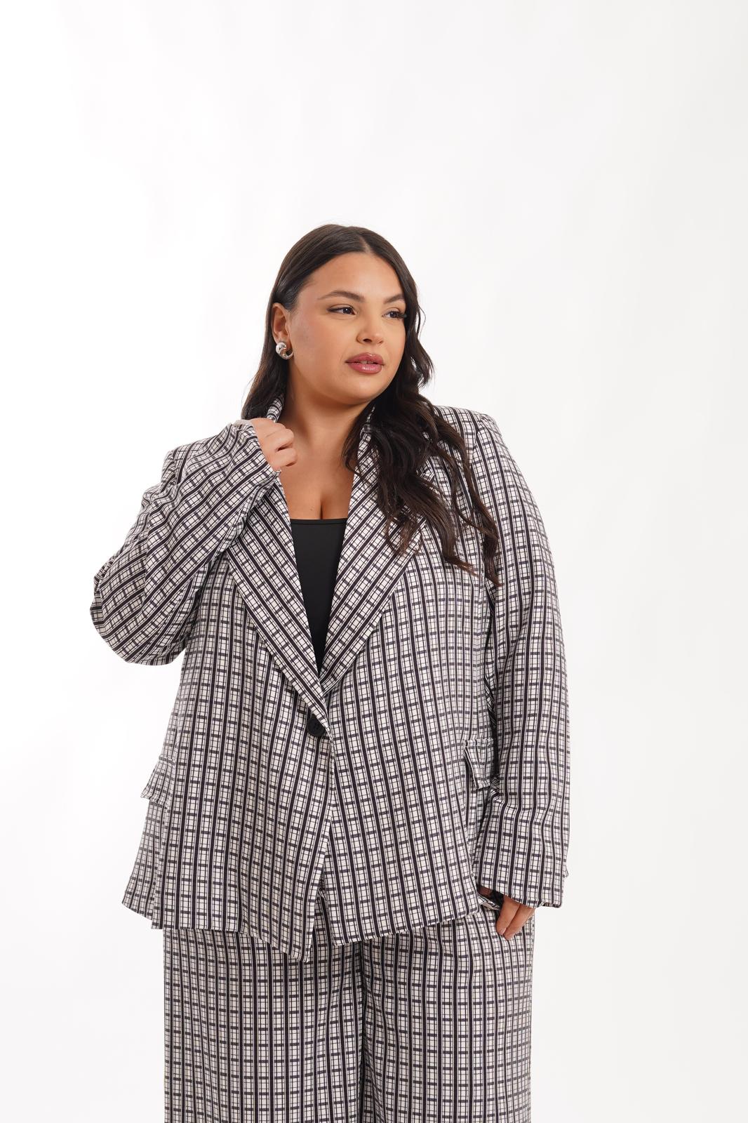 Giacca a Quadri Bubble nero