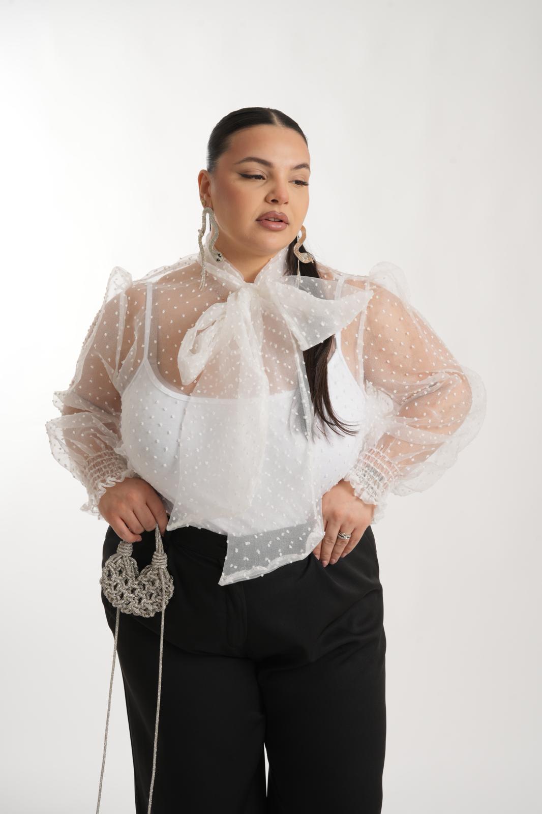 Blusa Rosalia bianca