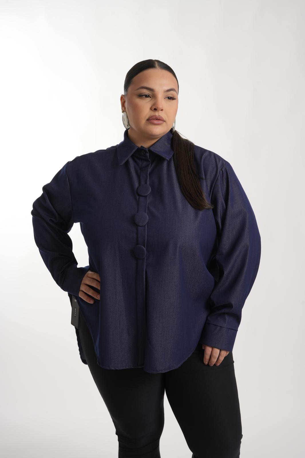 Camicione Mall denim blu scuro