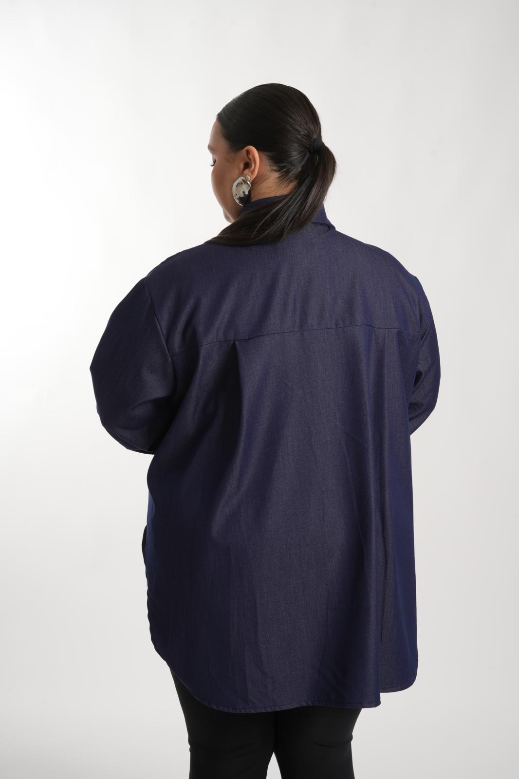 Camicione Mall denim blu scuro