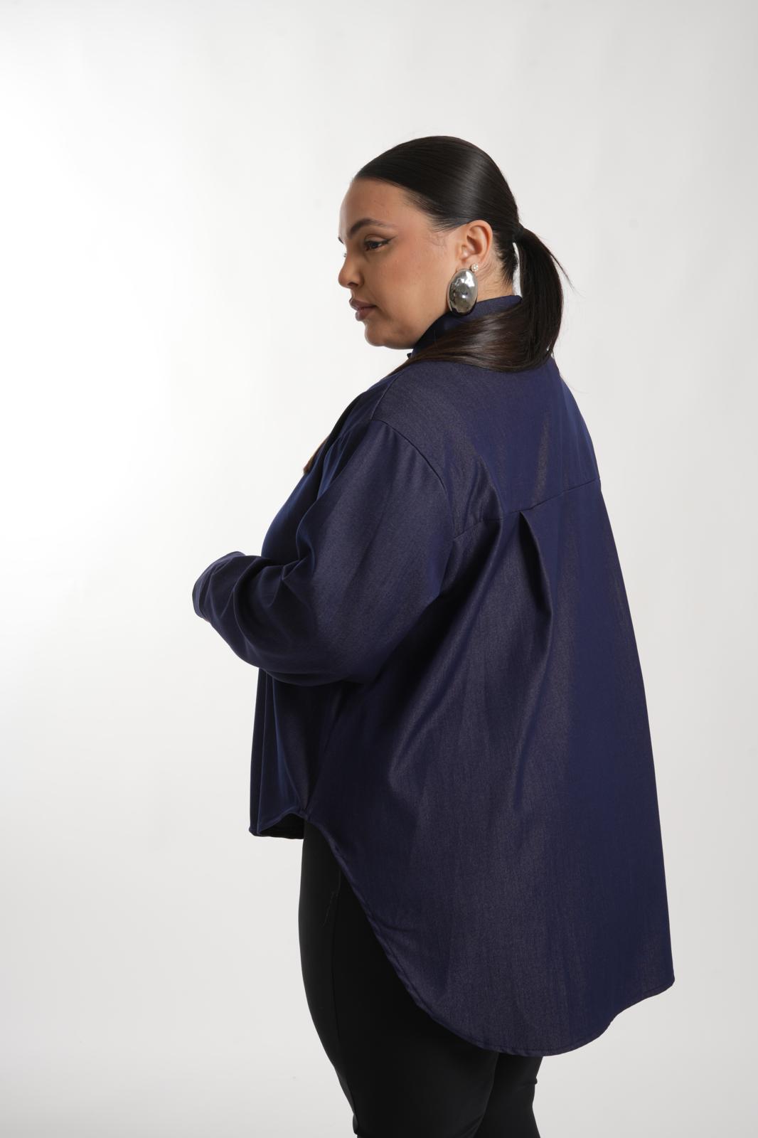 Camicione Mall denim blu scuro