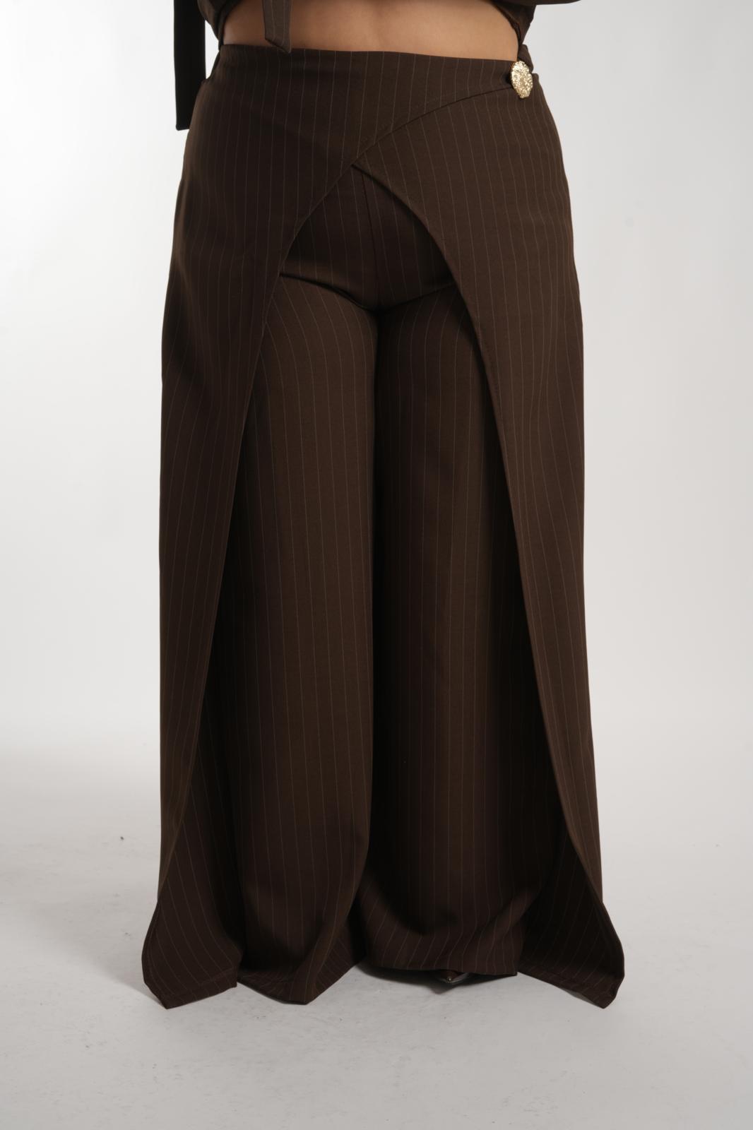 Pantalone Asia marrone