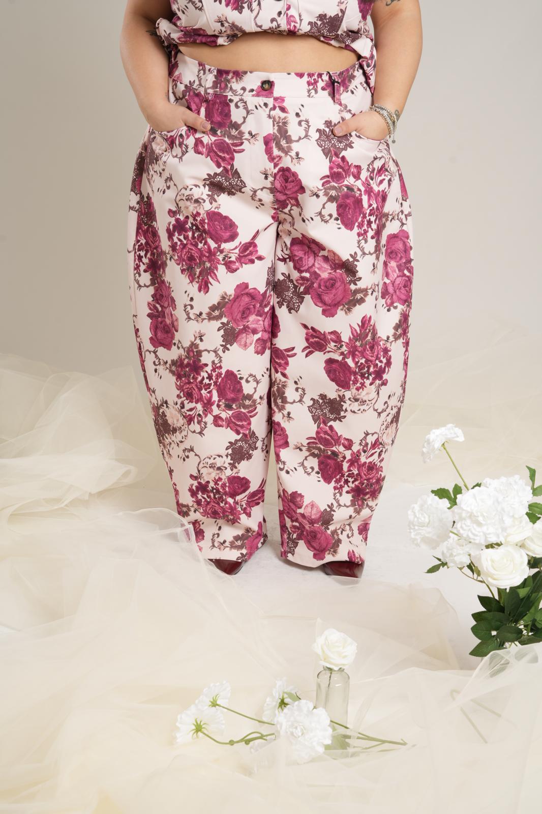 Pantalone Rose Bordeaux