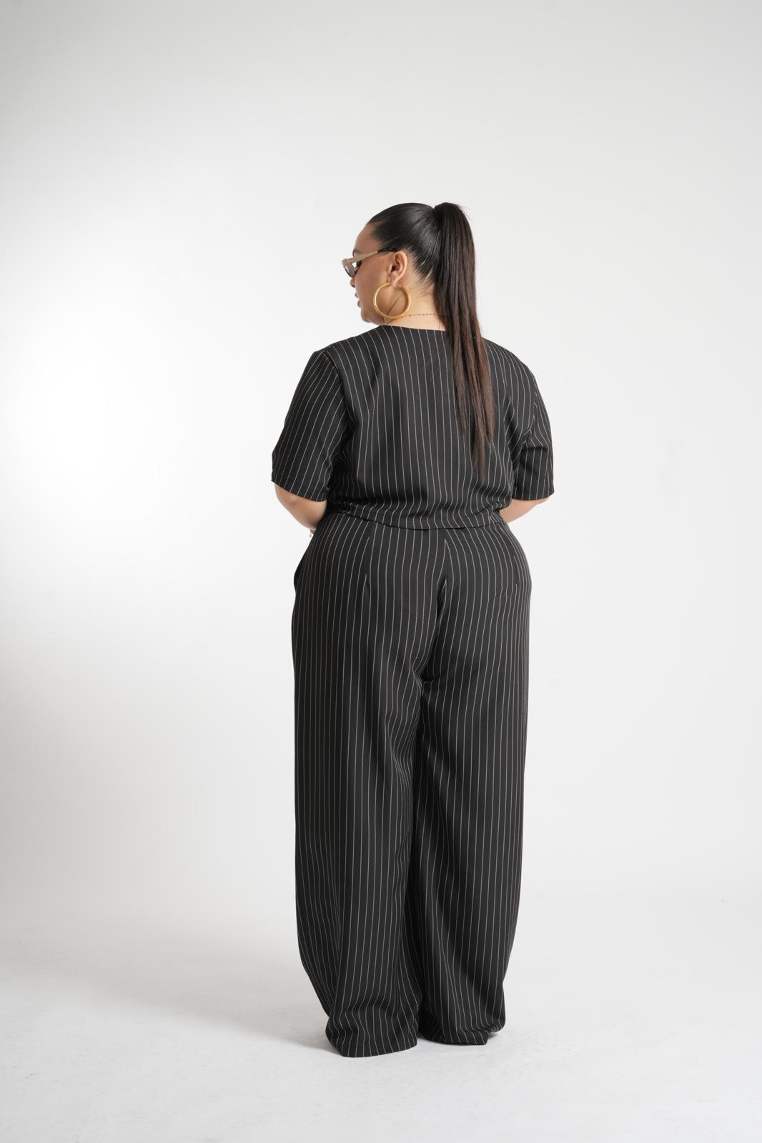 Coordinato Varsavia Gessato Nero