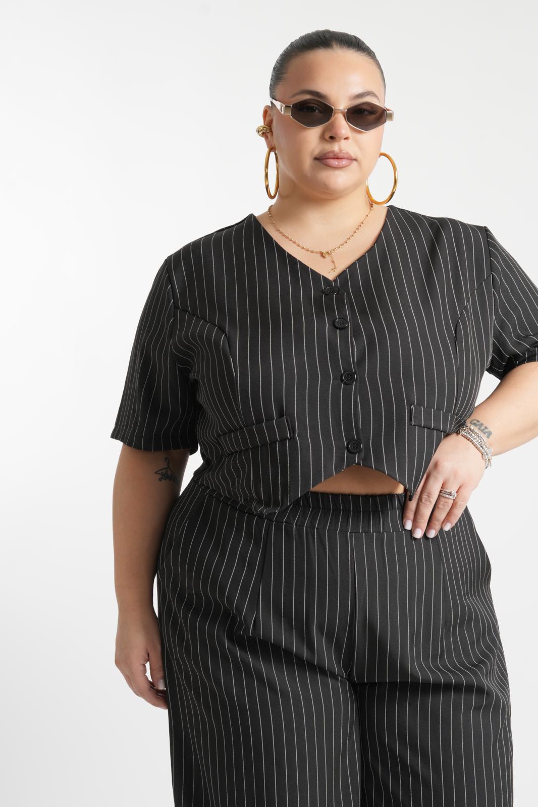 Coordinato Varsavia Gessato Nero