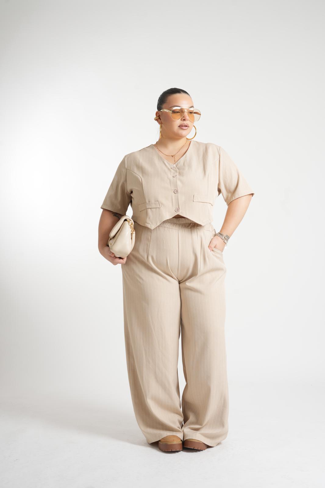 Coordinato Varsavia Gessato Beige