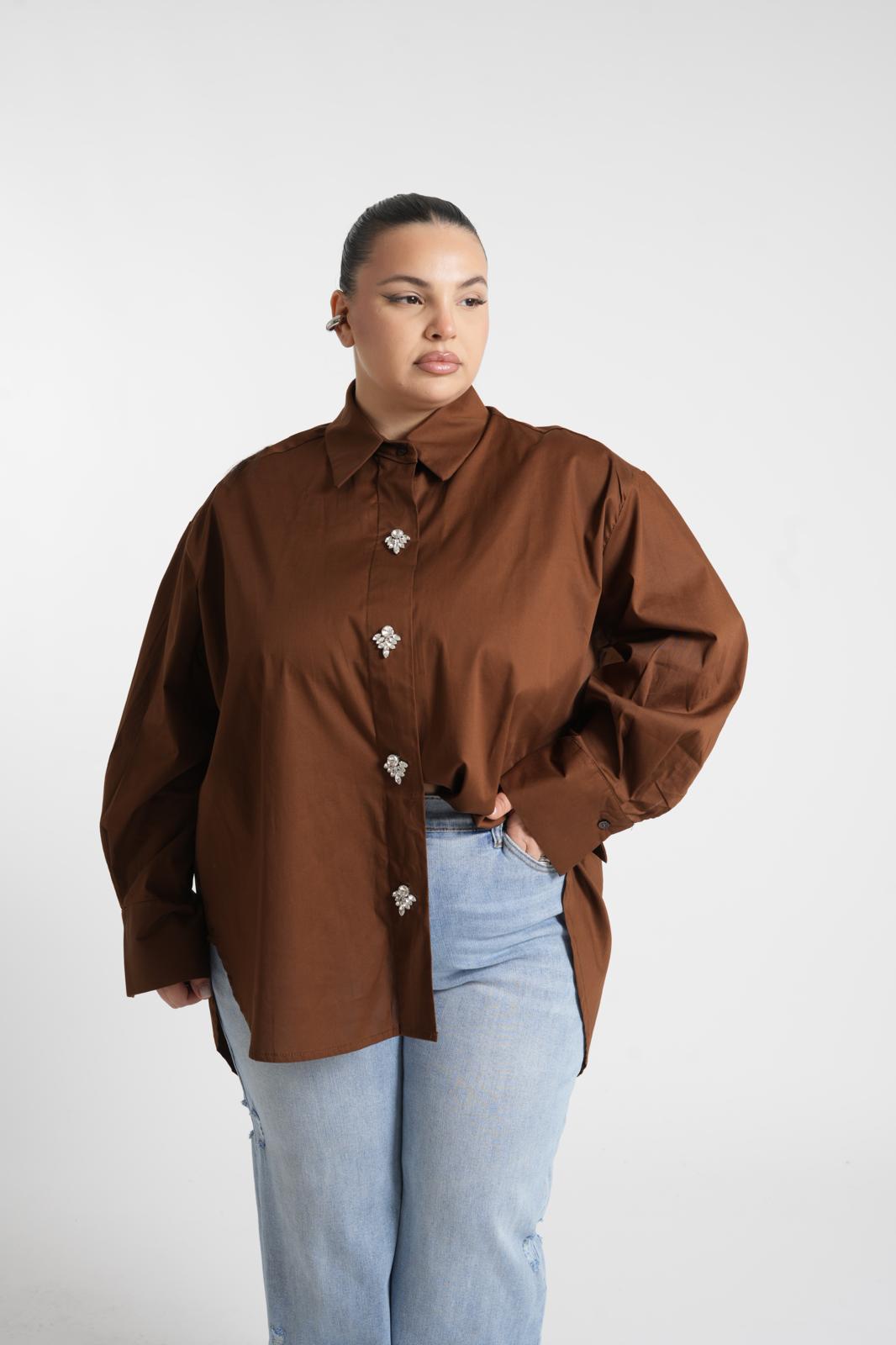 Camicia Diamante Marrone