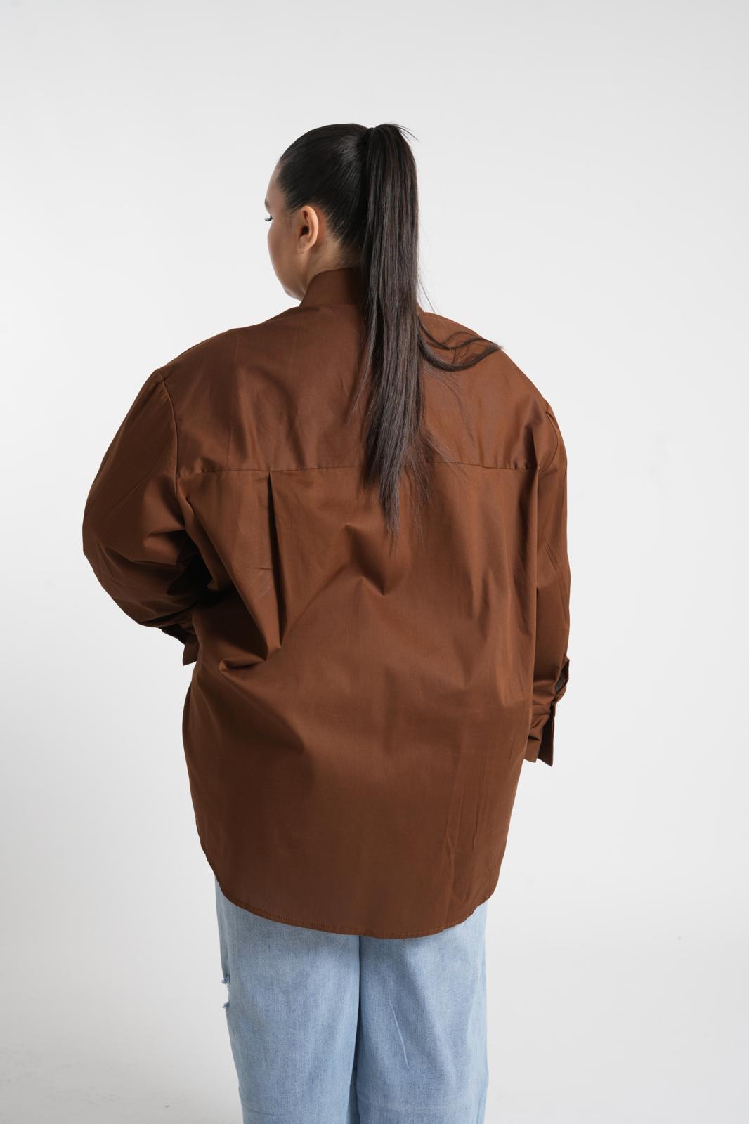 Camicia Diamante Marrone