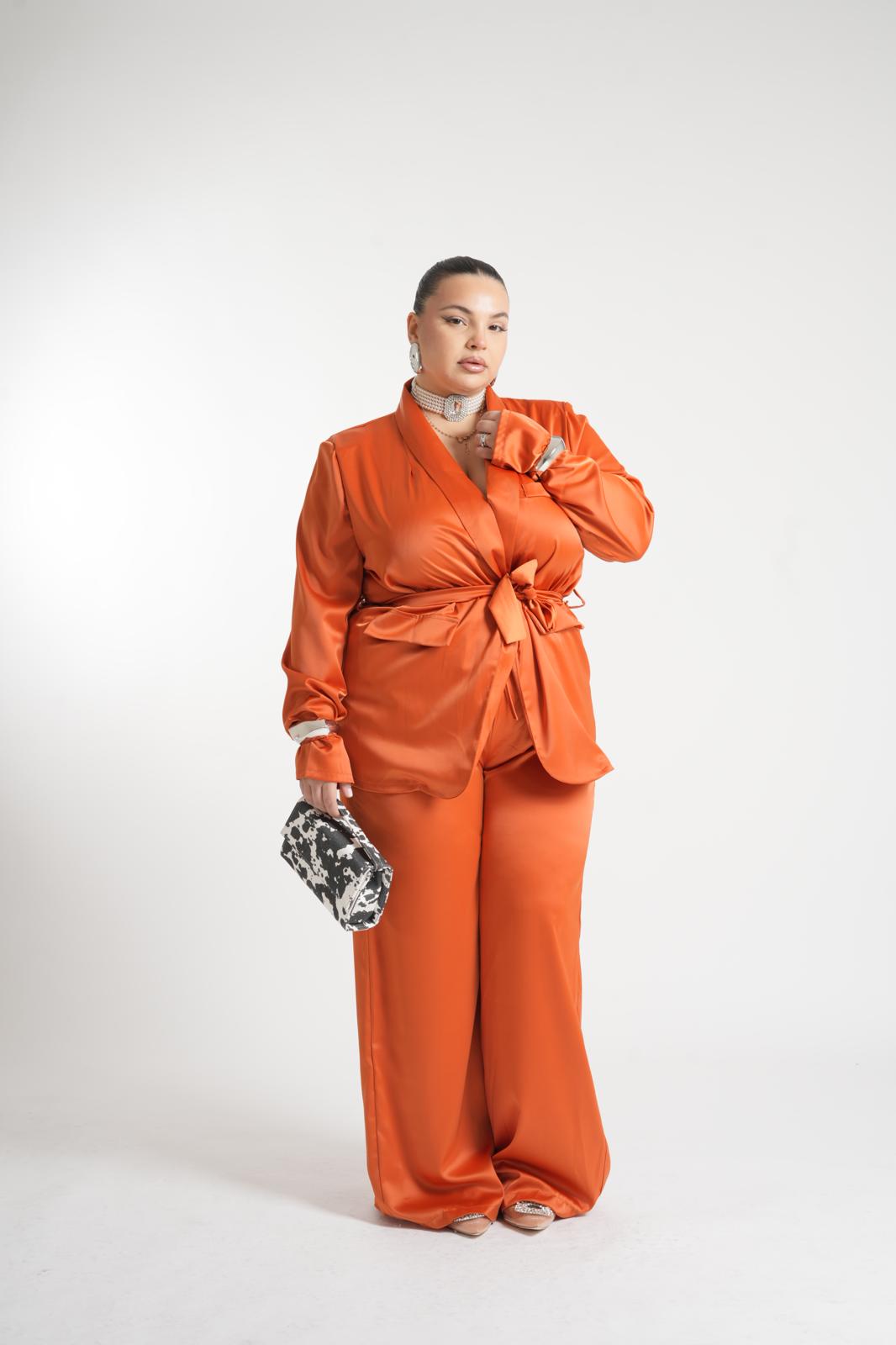 Tailleur Amour In Raso Ruggine