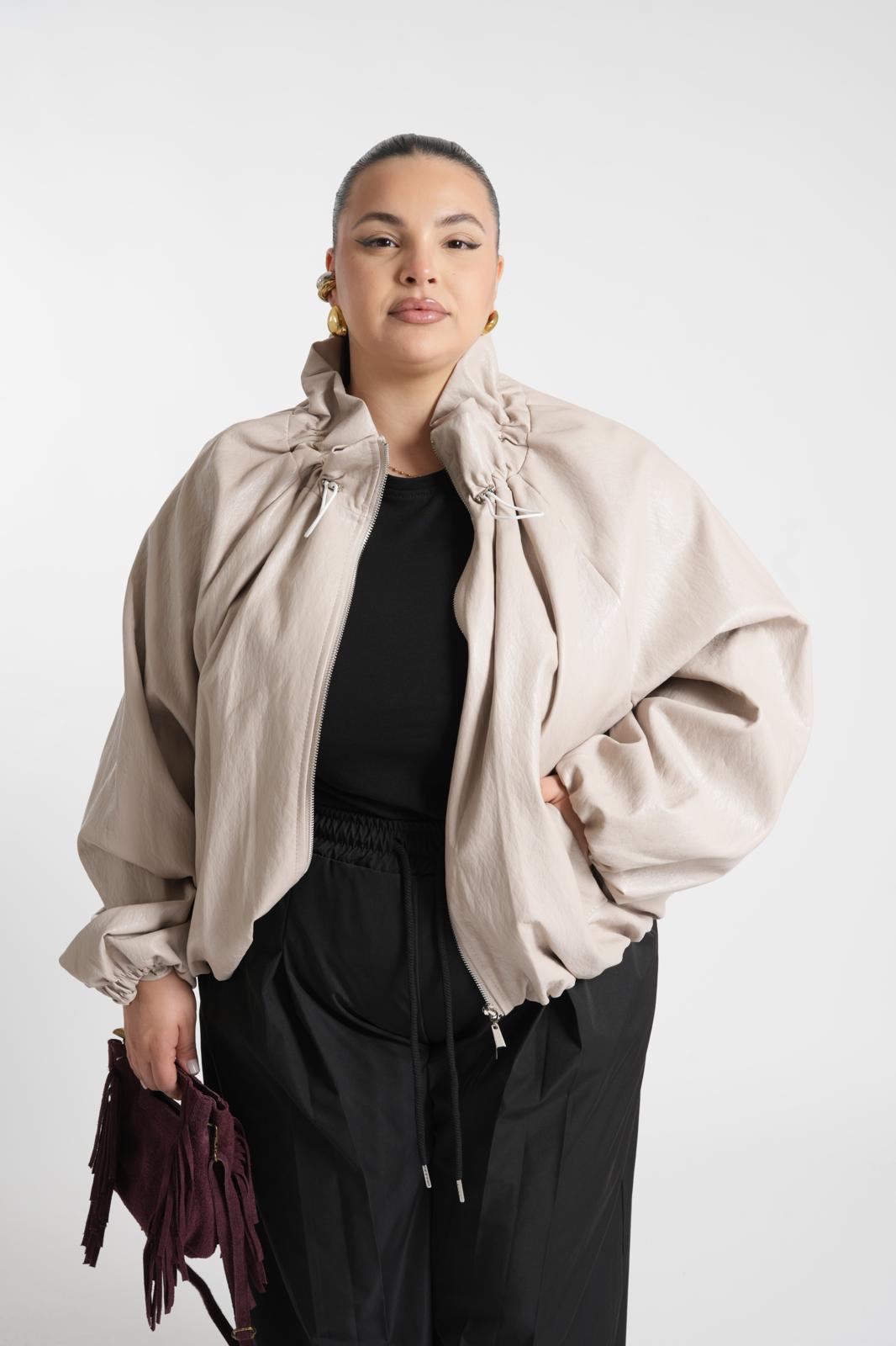 Chiodo Brasile In Ecopelle Beige