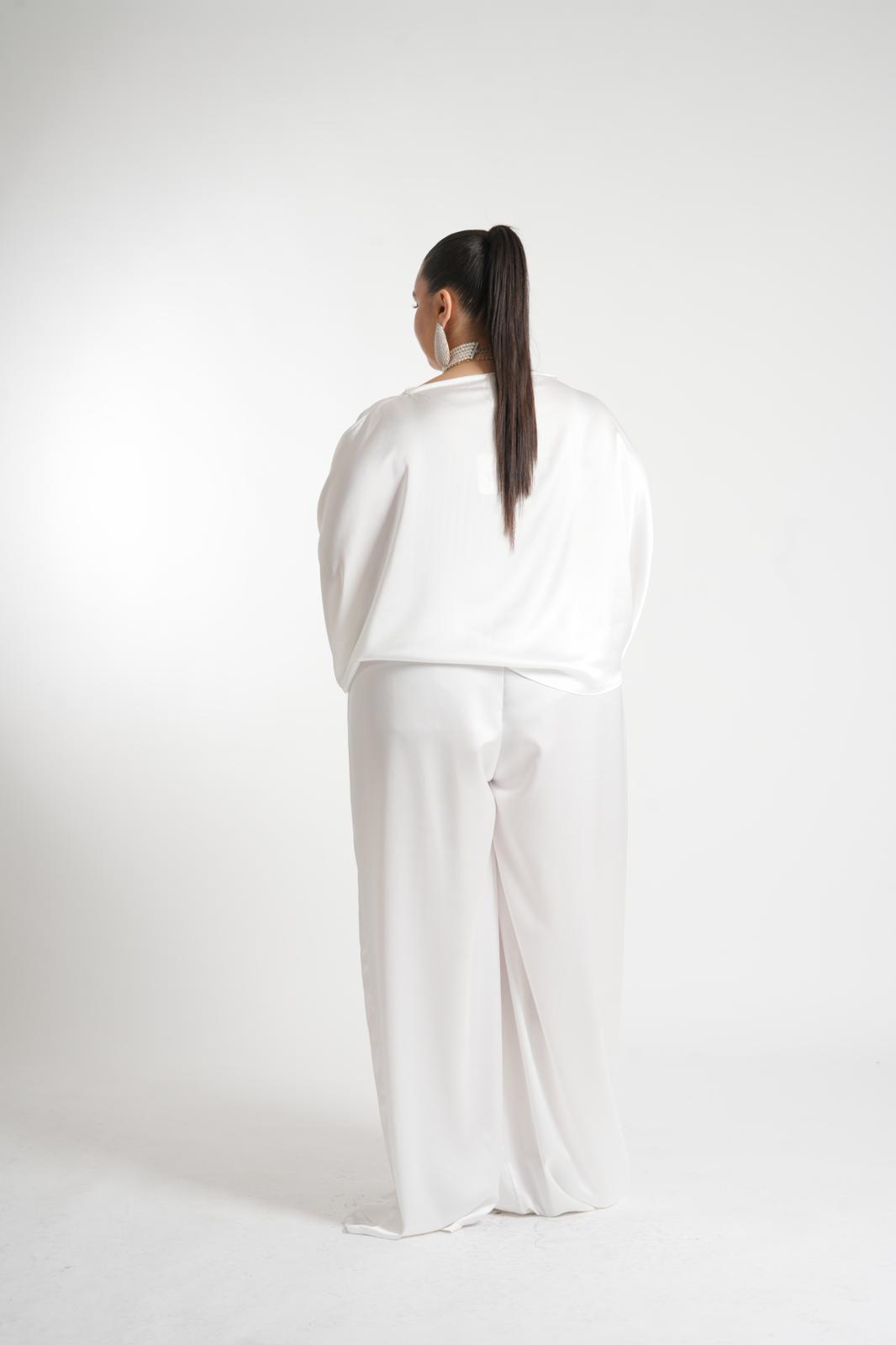 Coordinato In Raso Luana Bianco