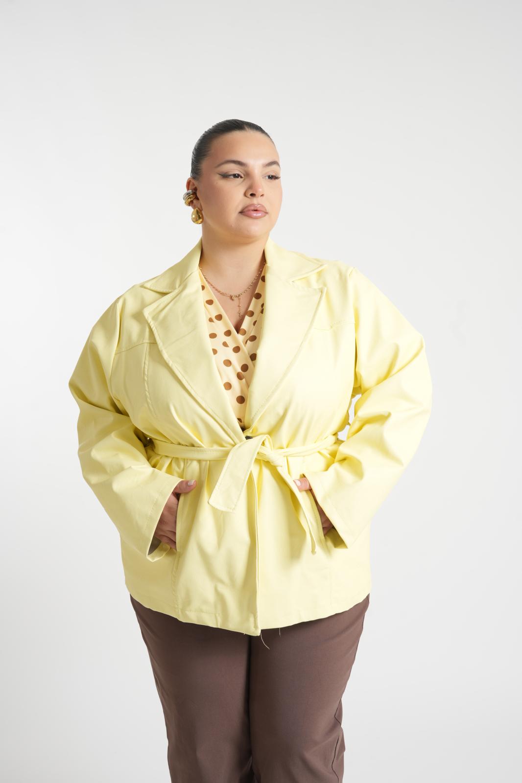 Camicia In Ecopelle Jishida Gialla