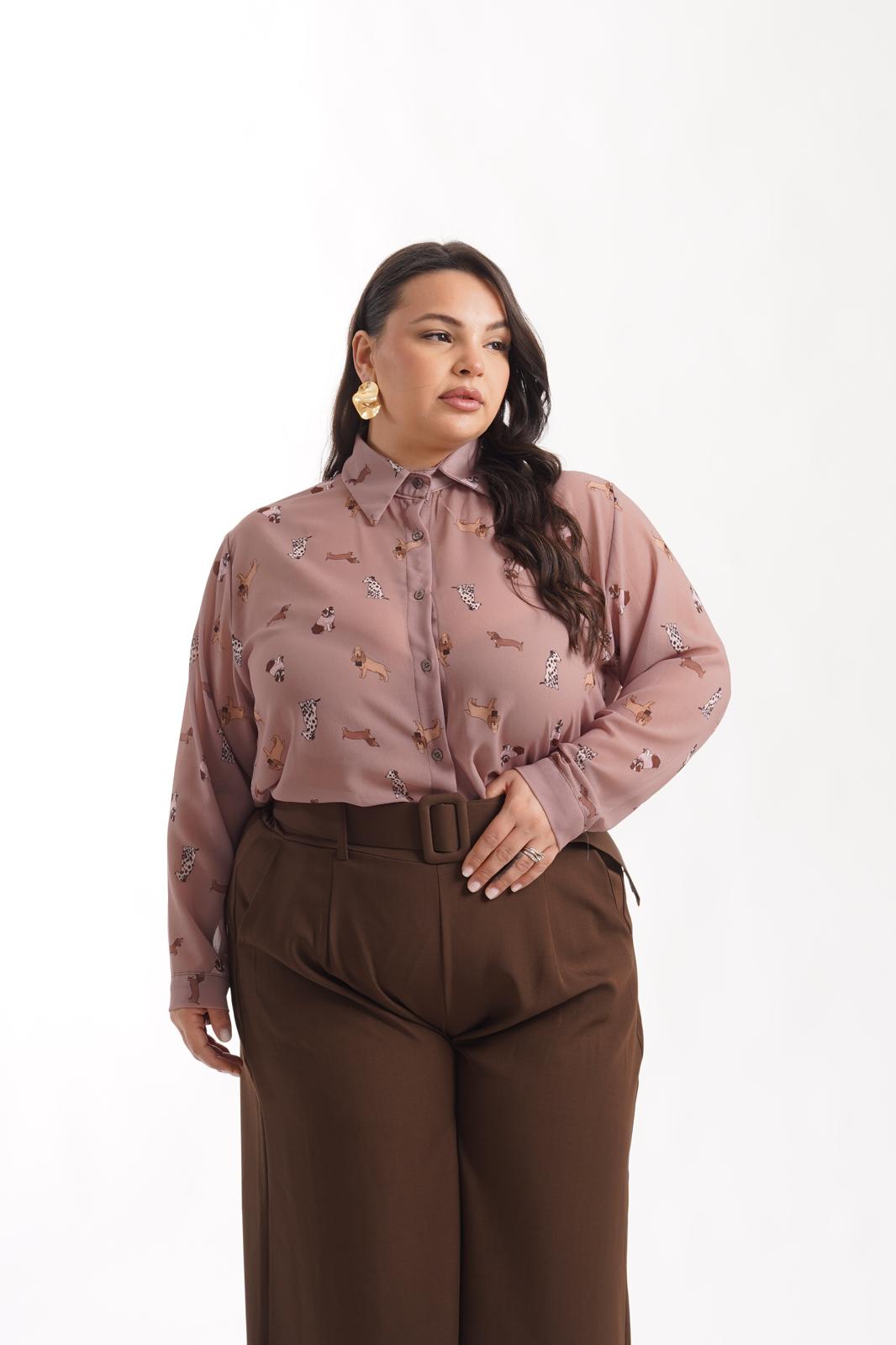 Camicia Bassotto Tortora