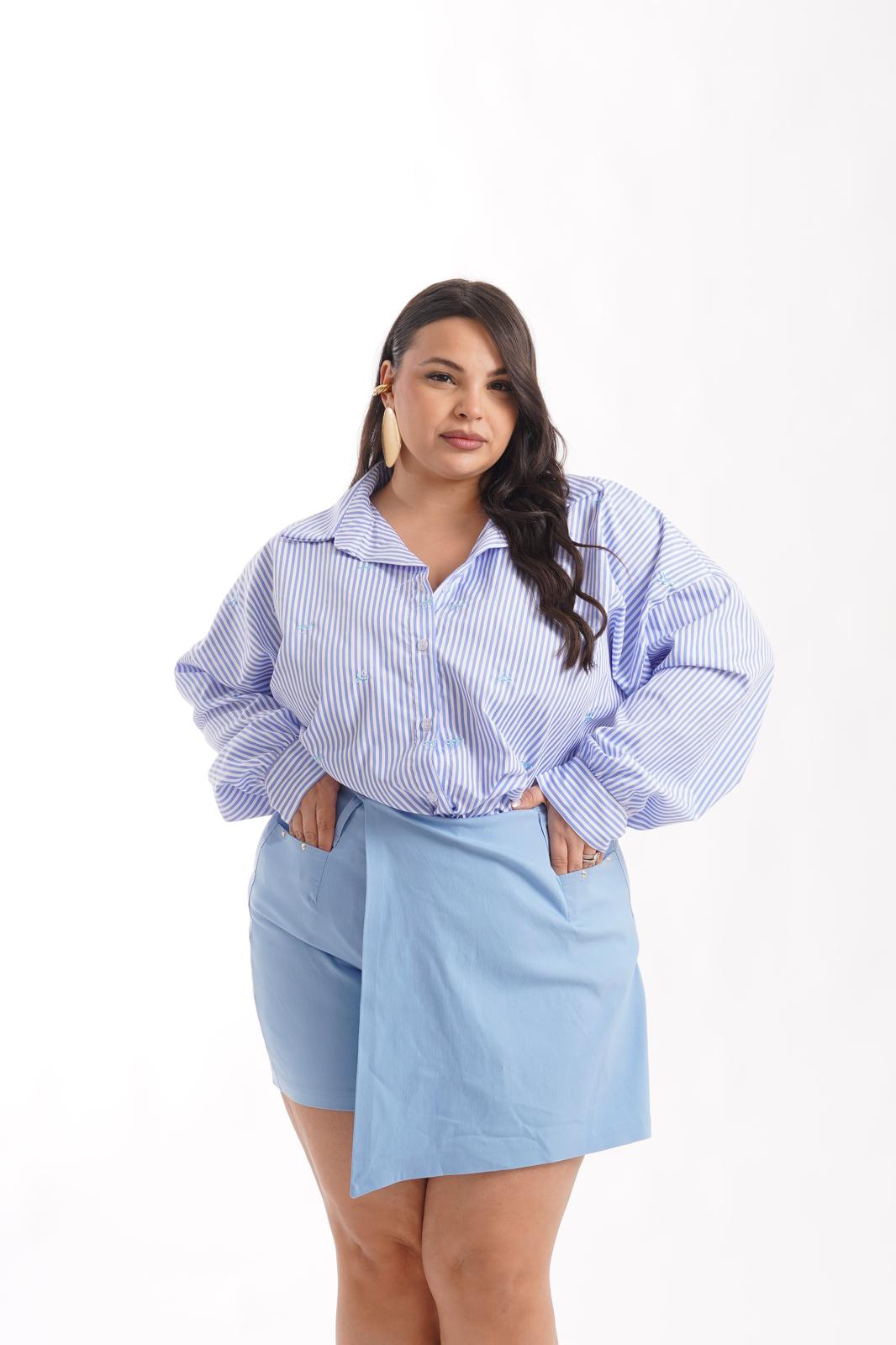 Camicia Flake Azzurra